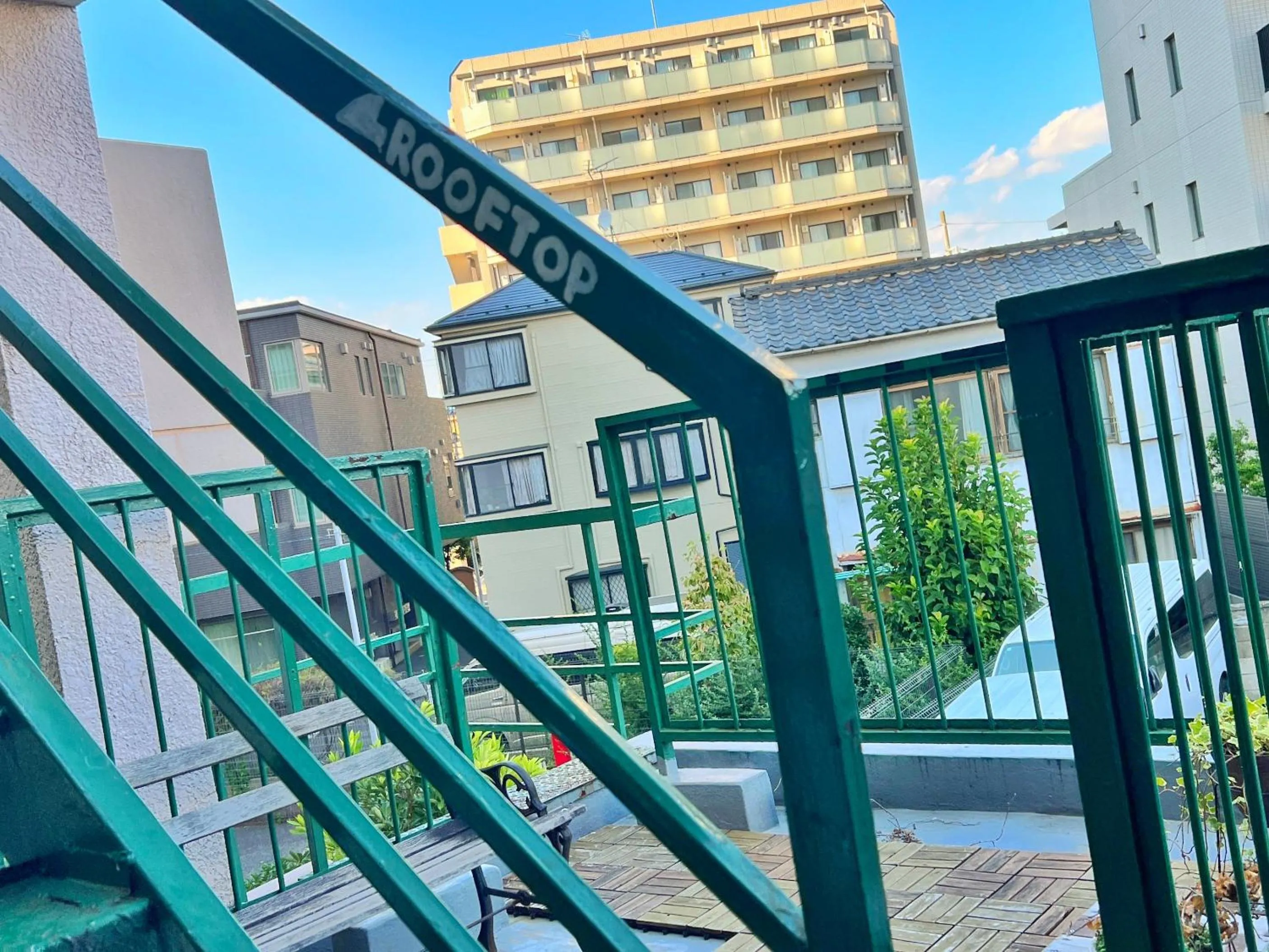 Balcony/Terrace in Edo Tokyo Hostel