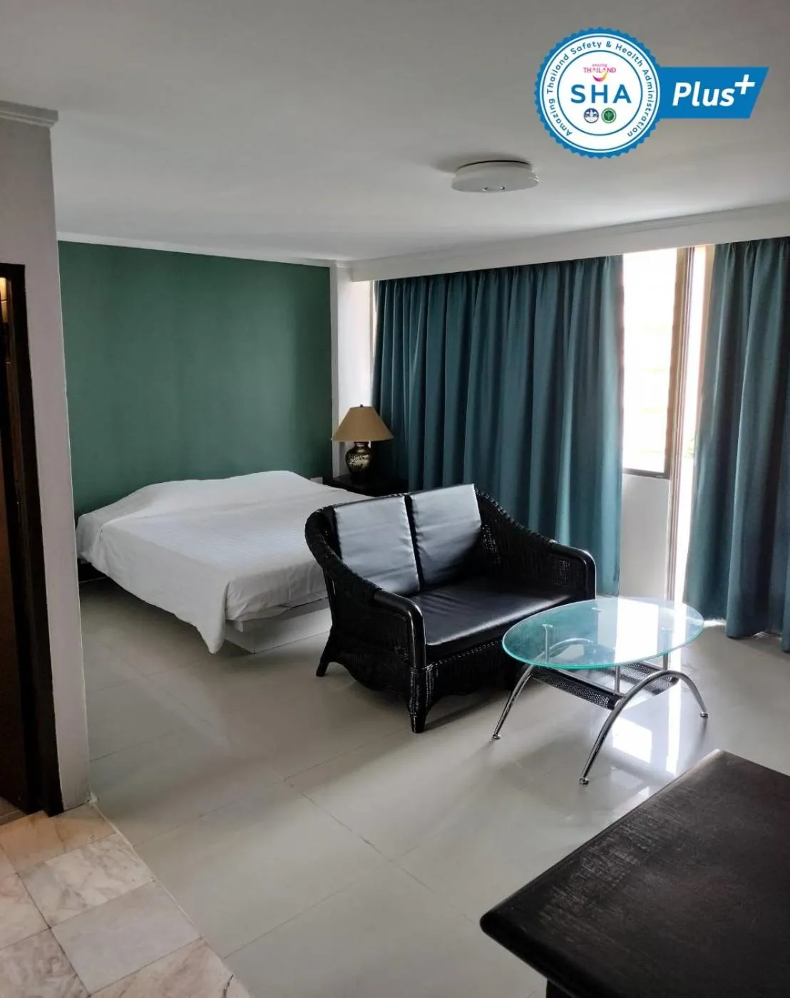 Bed in Jomtien Longstay Hotel - SHA Plus Certified