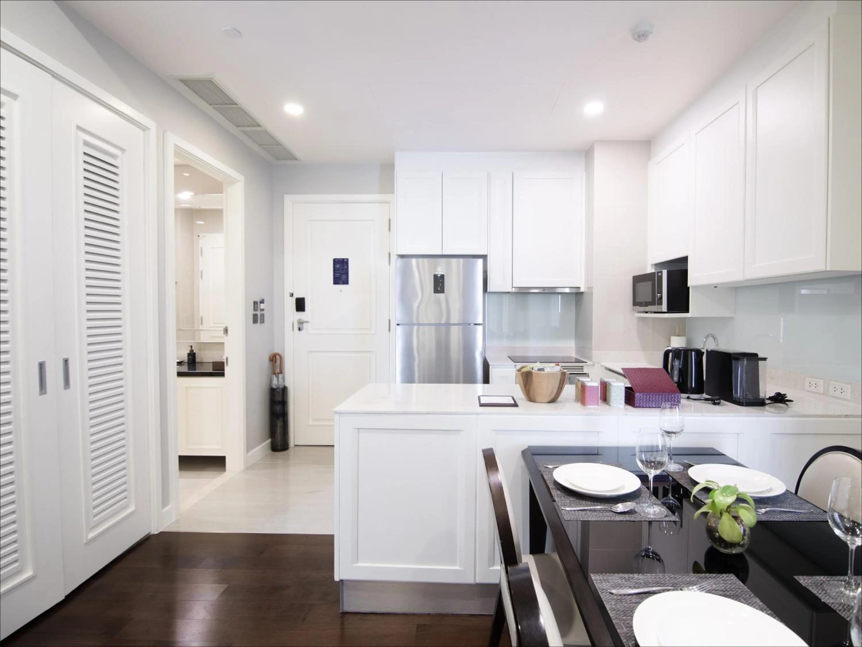 Dining area in 137 Pillars Residences Bangkok