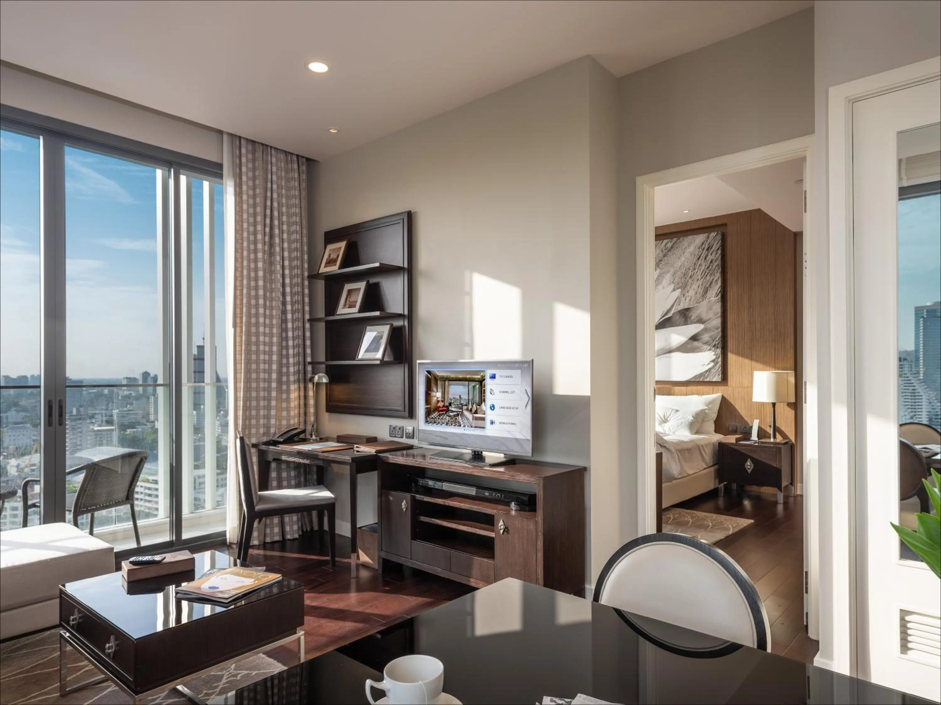 Seating area in 137 Pillars Residences Bangkok