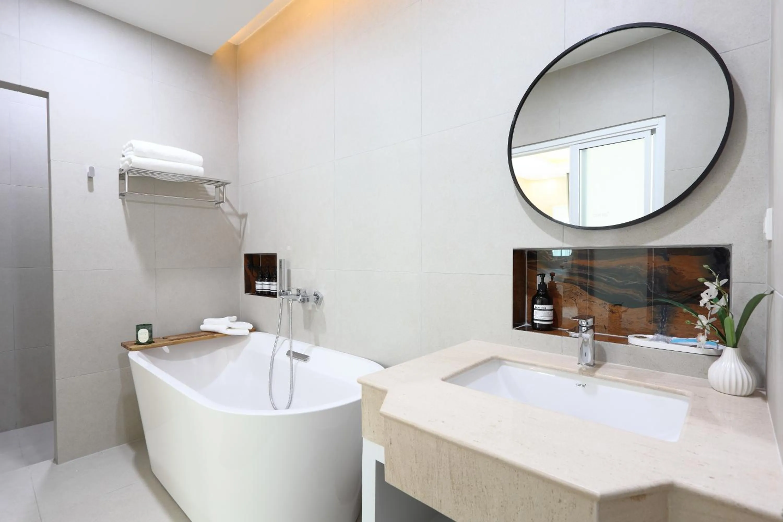 Bathroom in The Malika Hotel - SHA Extra Plus