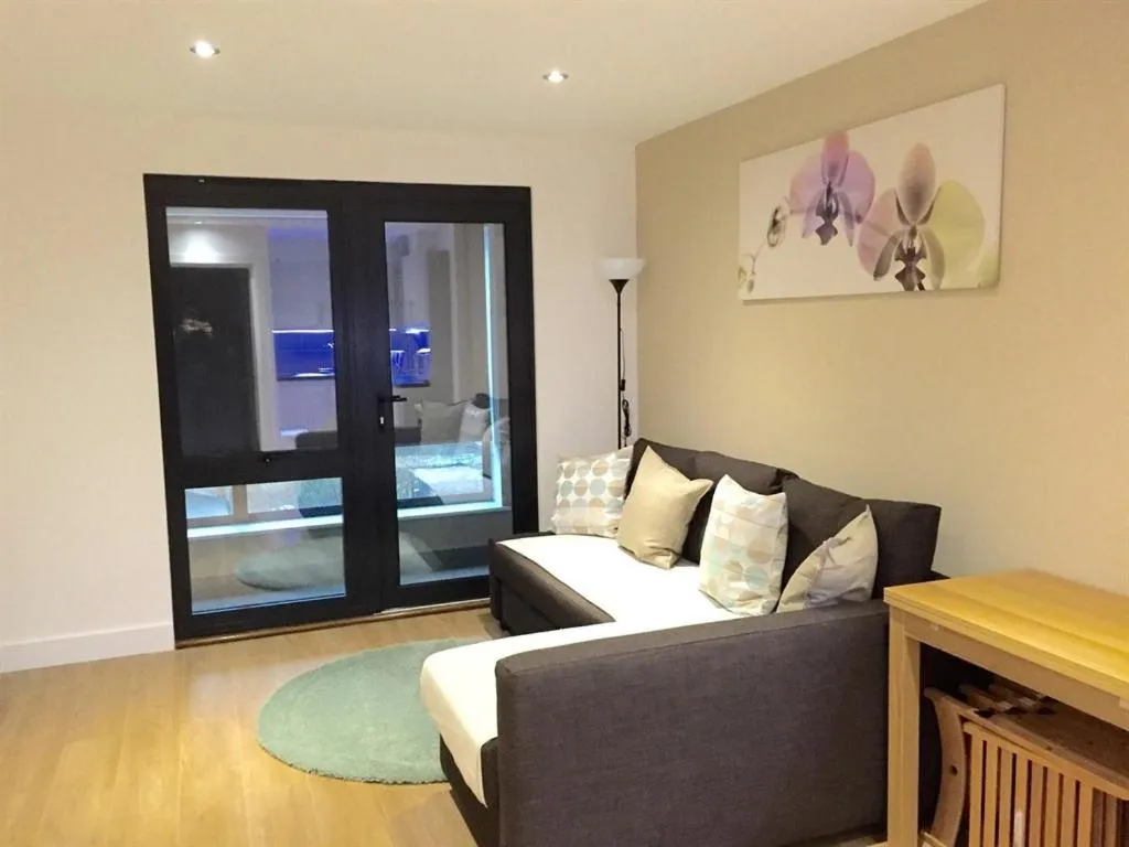 Living room in Ilford Tower Apartments