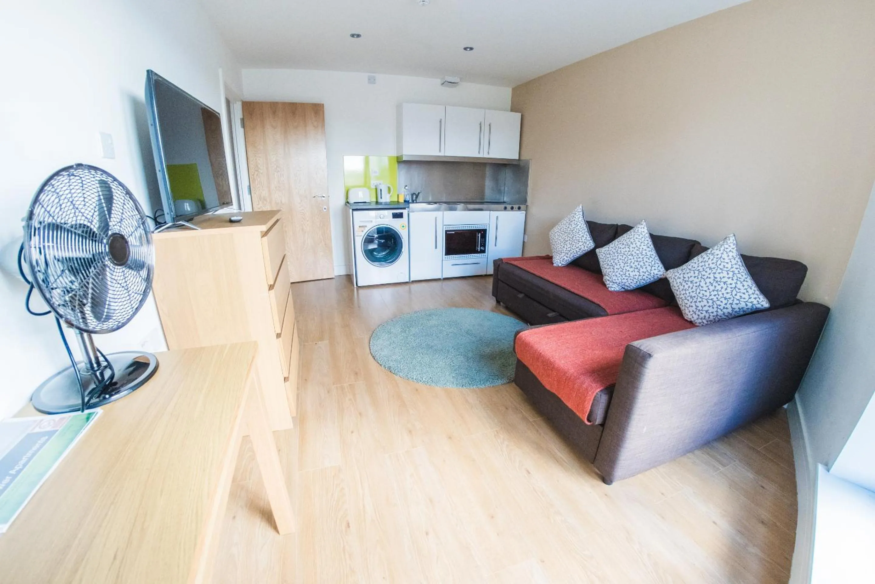 Living room in Ilford Tower Apartments