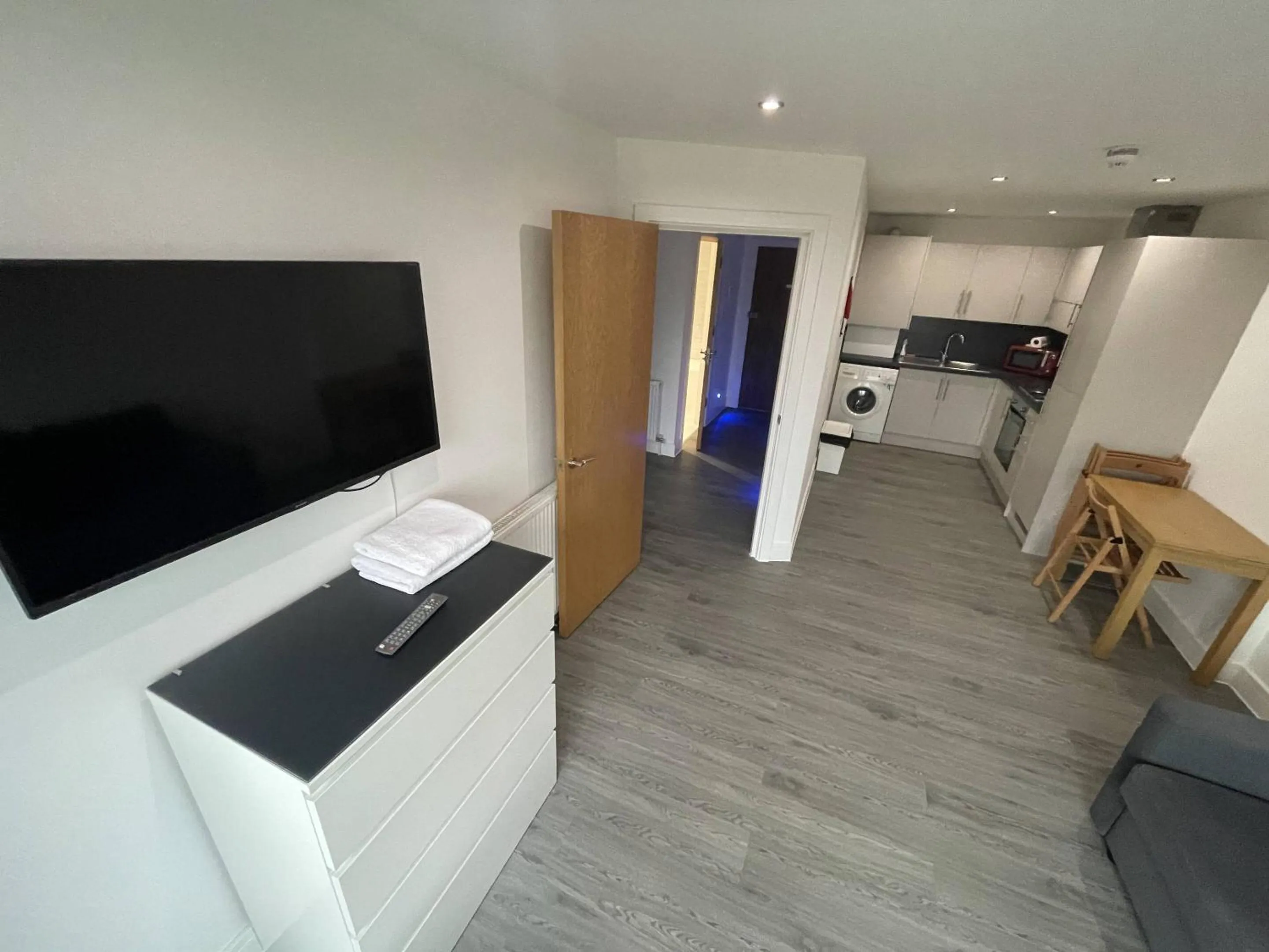 Living room in Ilford Tower Apartments