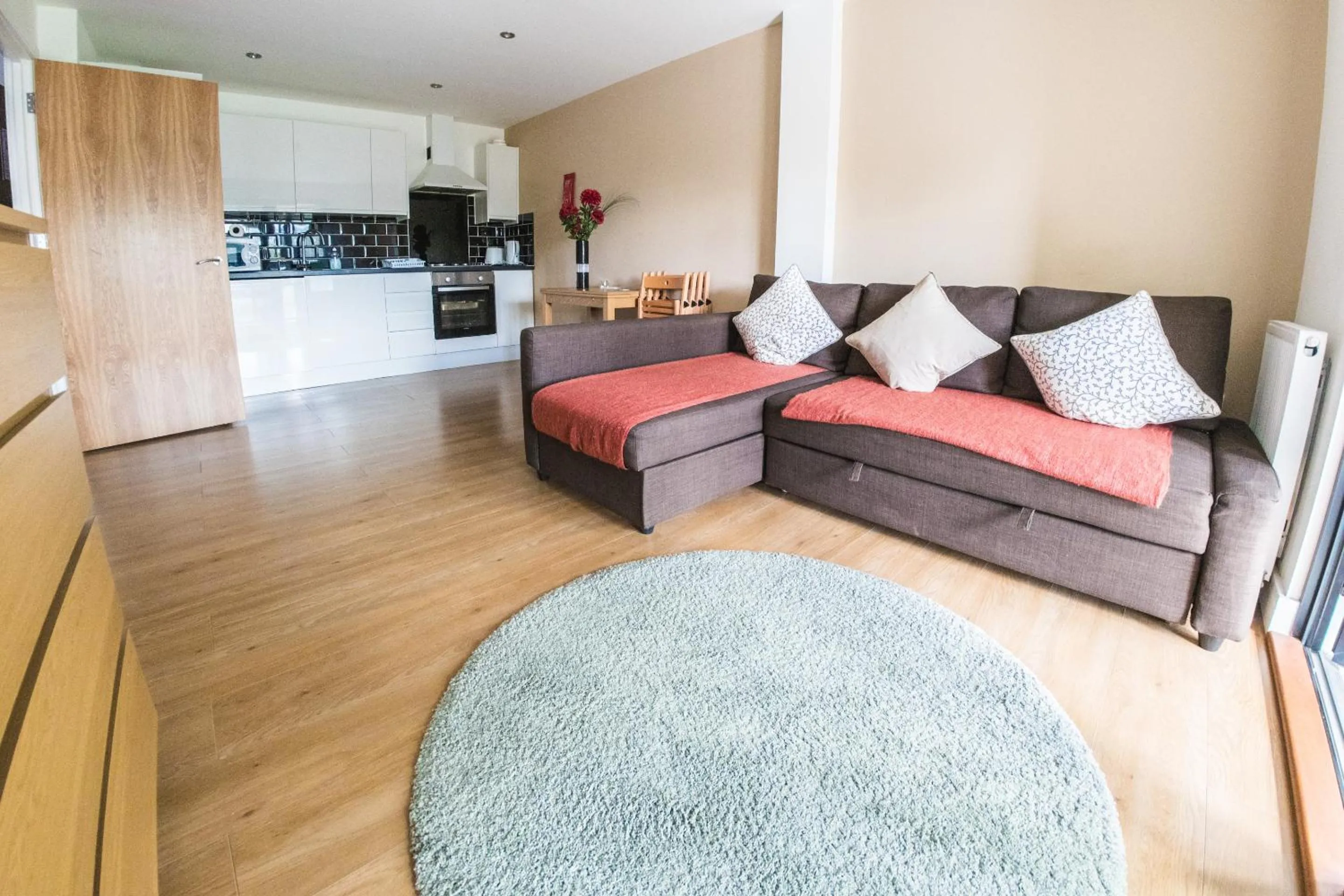 Living room in Ilford Tower Apartments