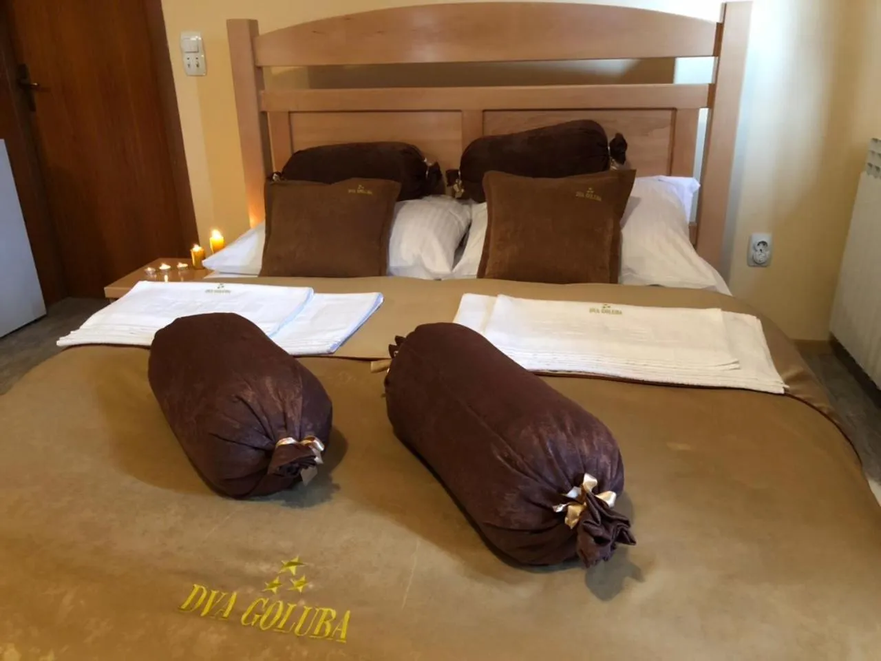 Bed in Hotel Dva Goluba