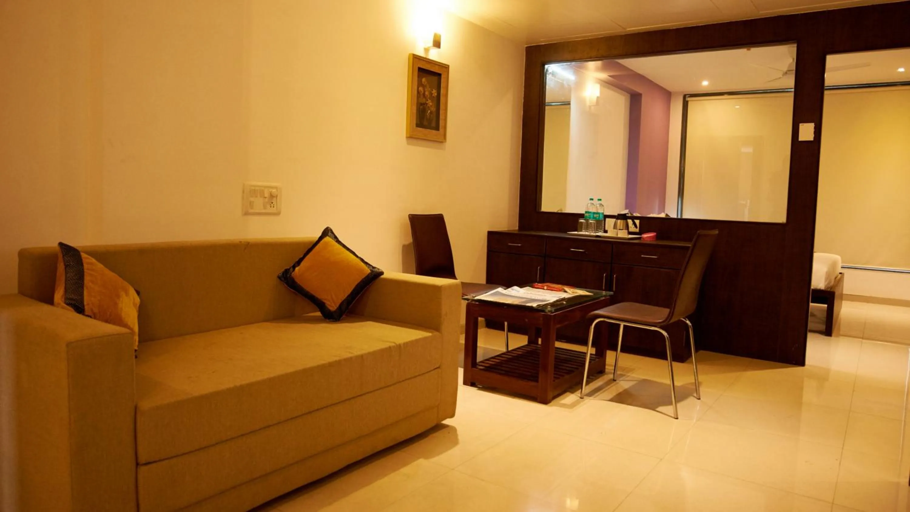 Living room in Hotel Golden View