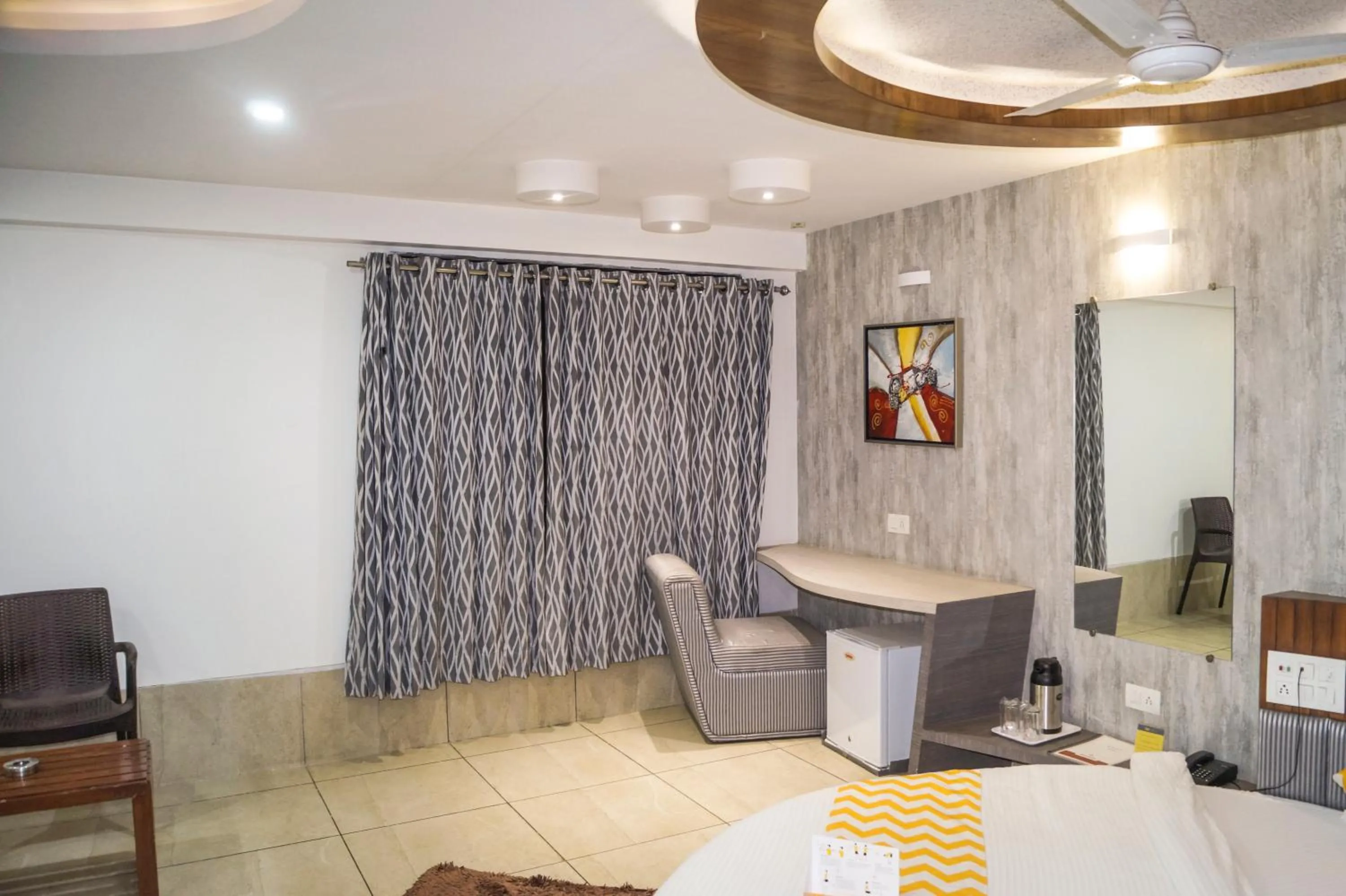 Seating area in Hotel Darshan SP Ring Road