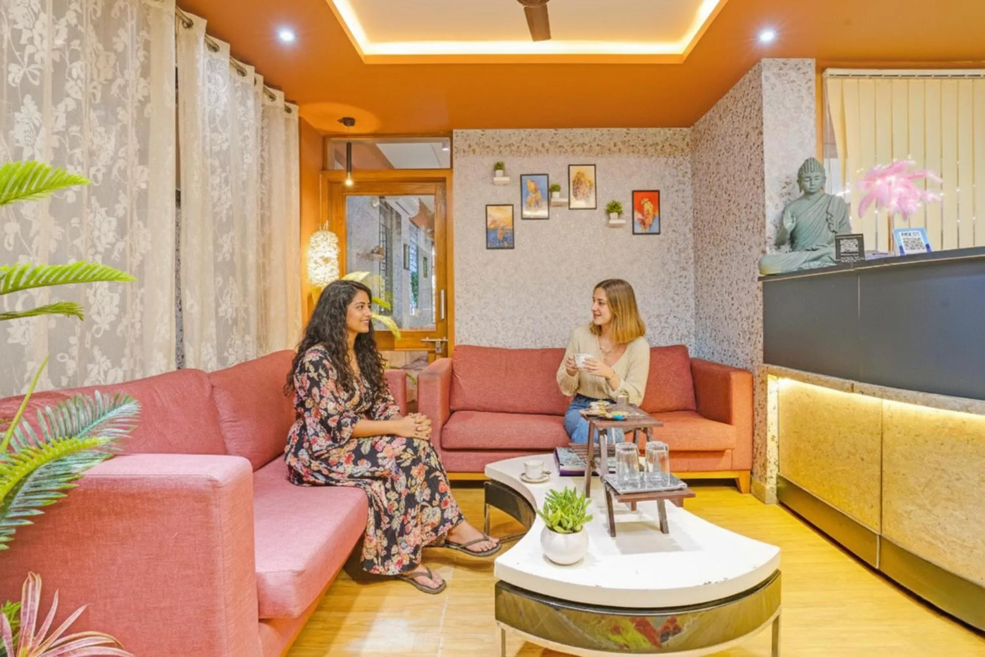 Seating area in FabHotel Siddharth Inn - Nr Siddharth Bunglows