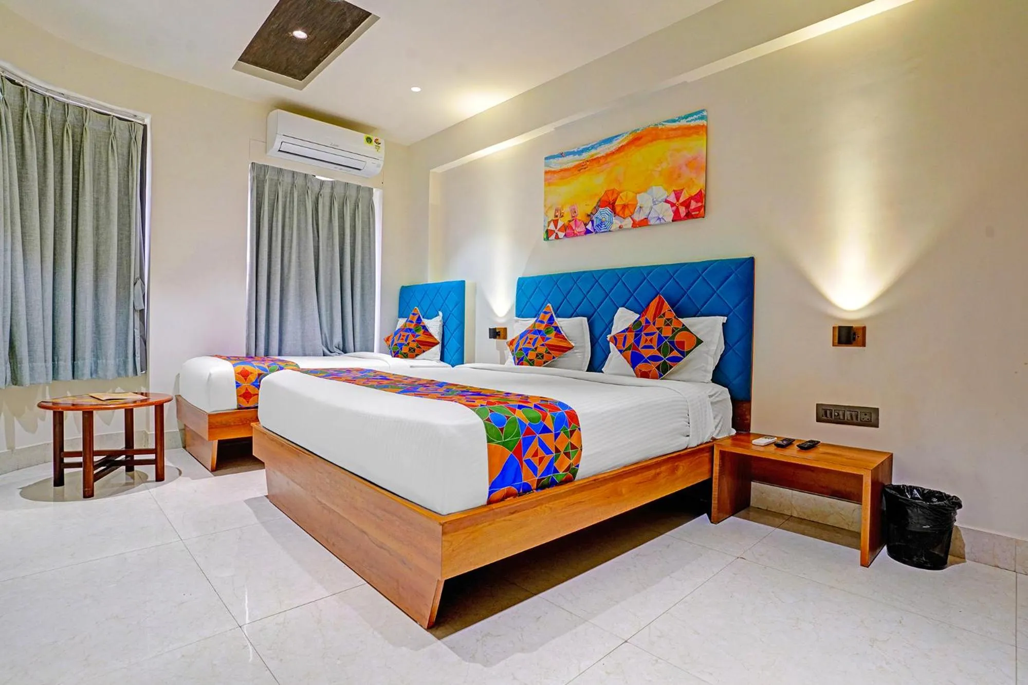 Bed in FabHotel Siddharth Inn - Nr Siddharth Bunglows