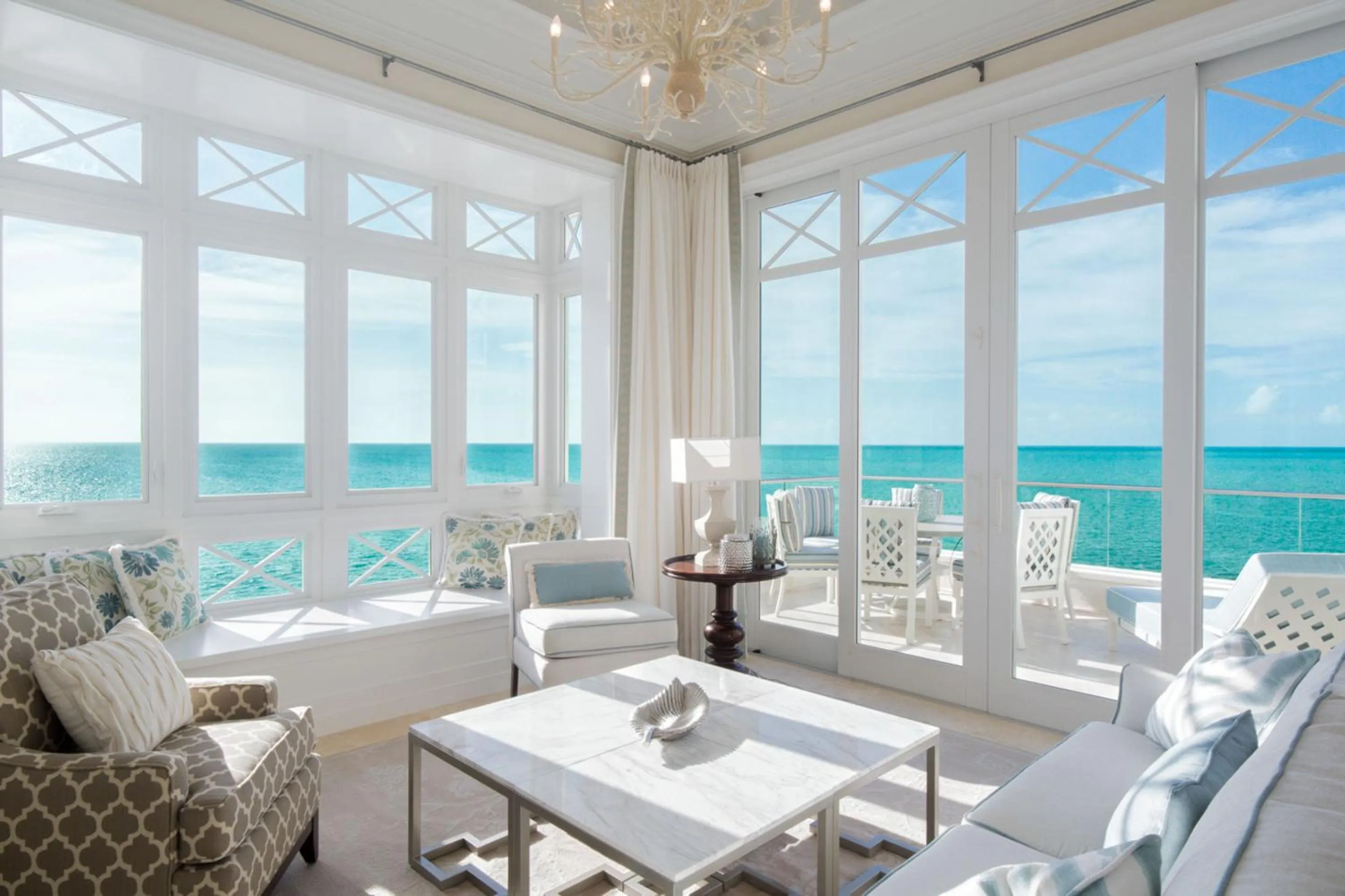 Living room in The Shore Club Turks & Caicos