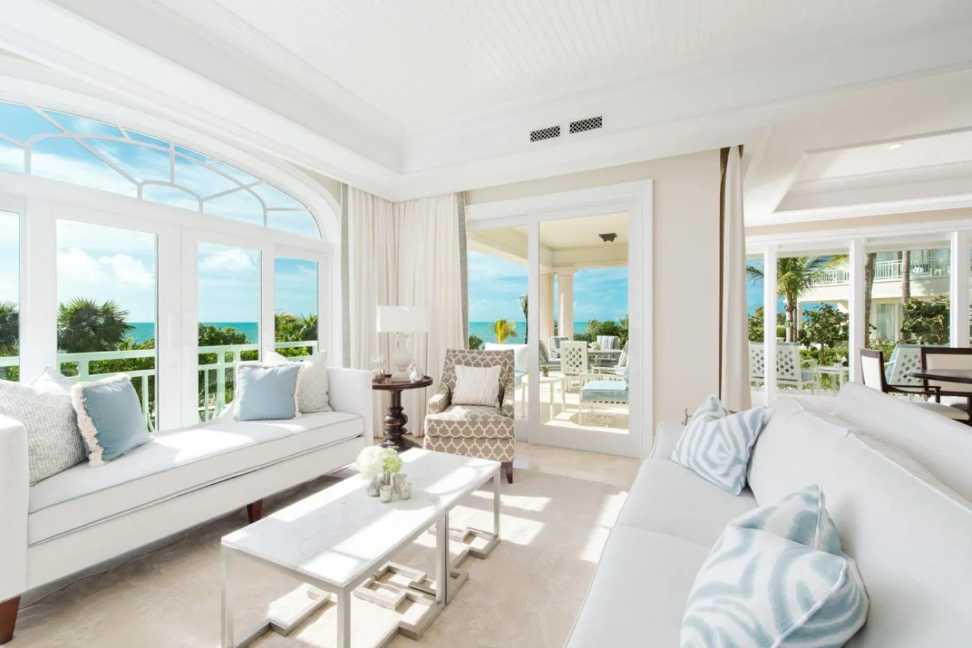 Seating area in The Shore Club Turks & Caicos