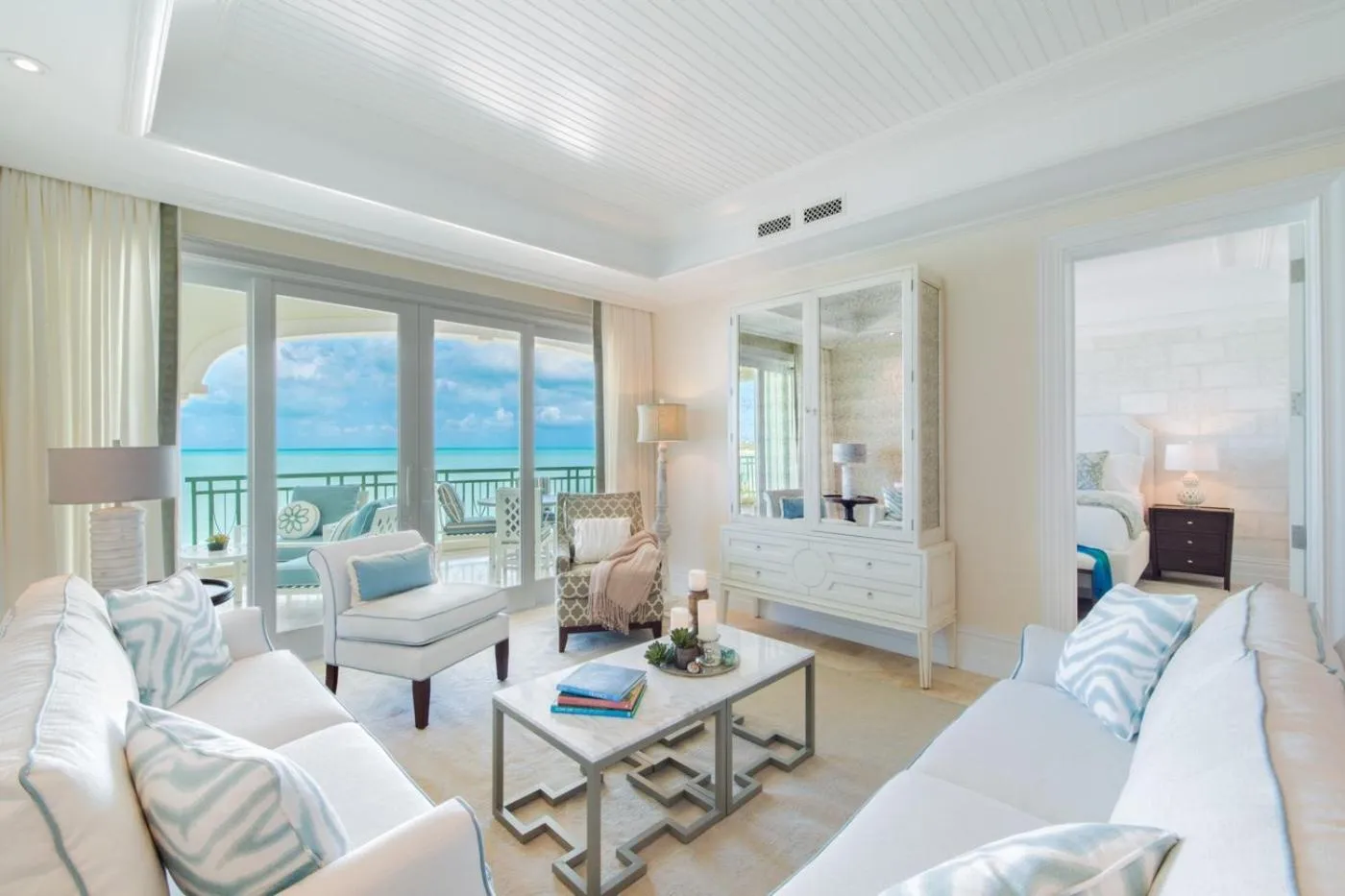 Living room in The Shore Club Turks & Caicos