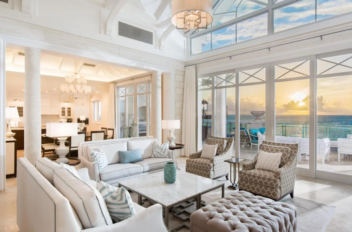 Seating area in The Shore Club Turks & Caicos