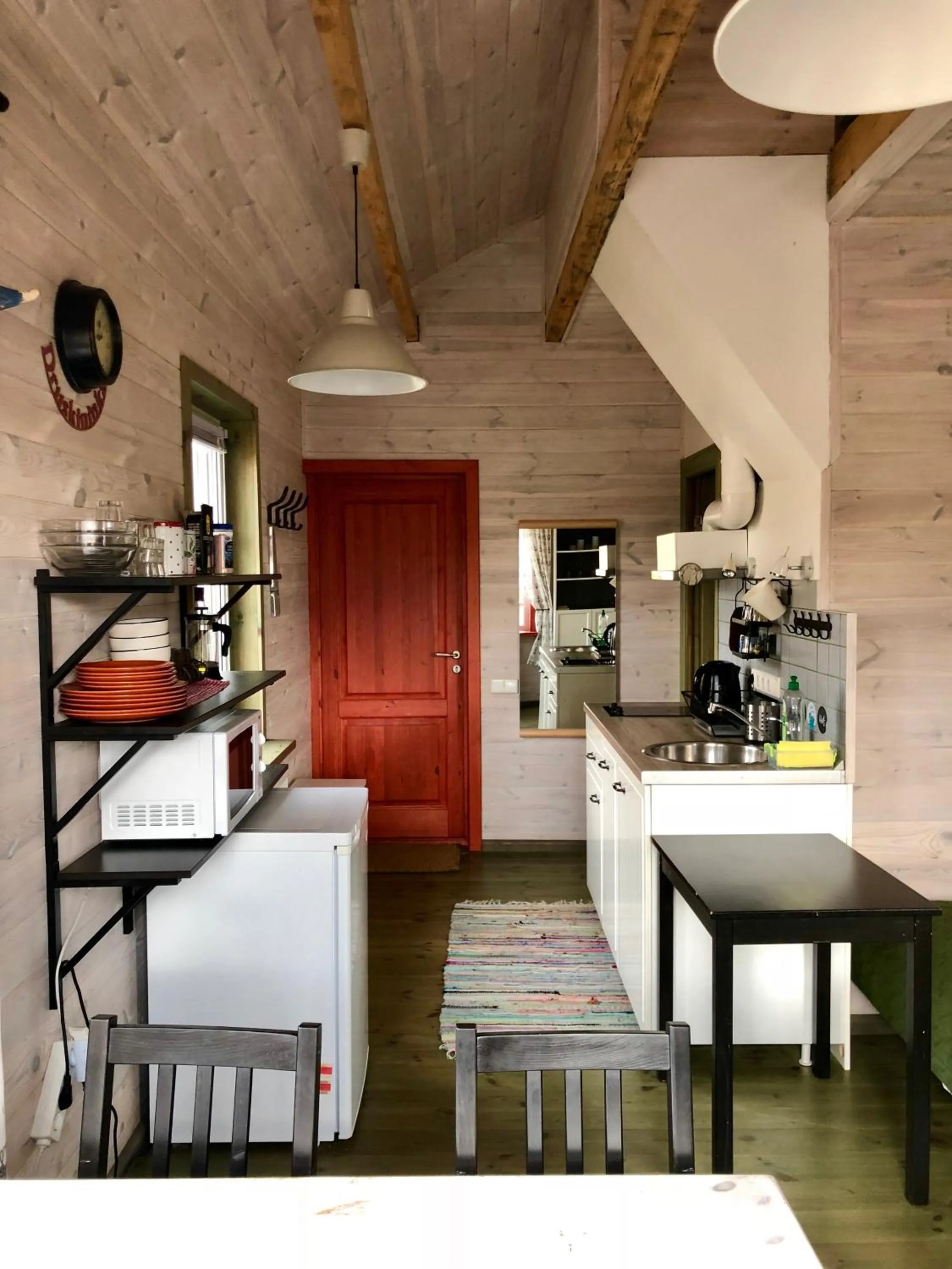 Kitchen or kitchenette, Bed in Guest House Mr Fox