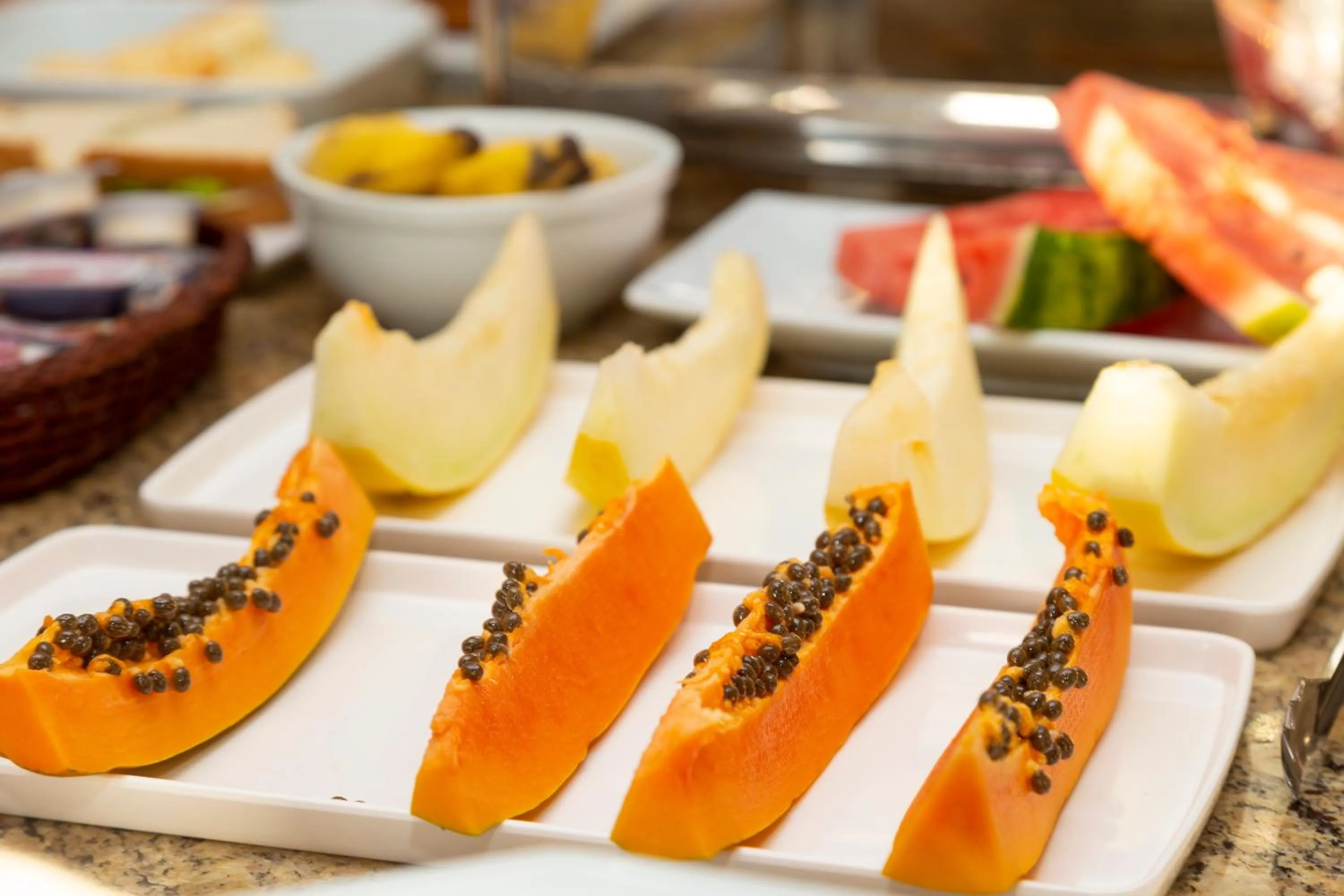 Continental breakfast in Pousada Kia Ora Bombinhas