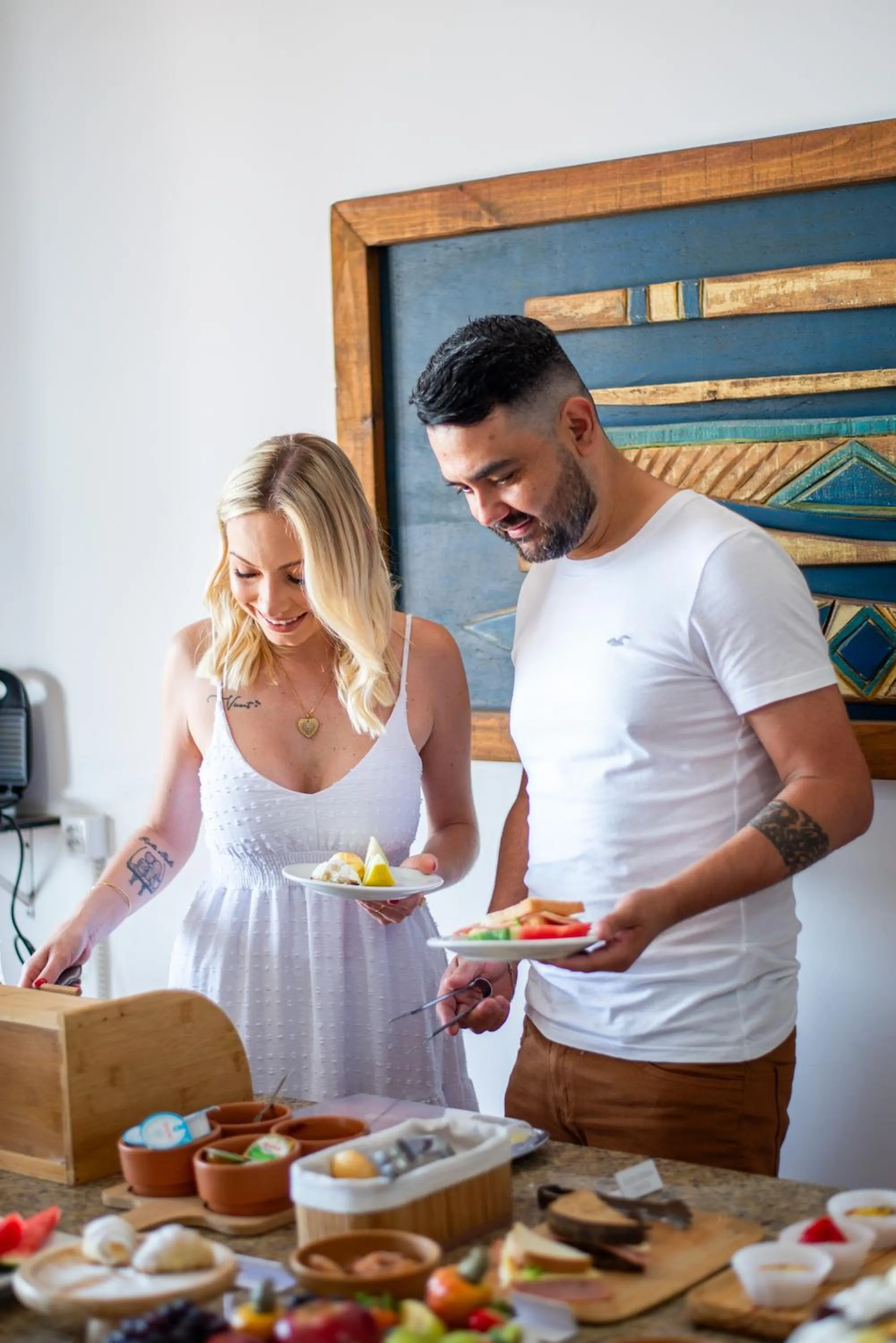 Continental breakfast in Pousada Kia Ora Bombinhas