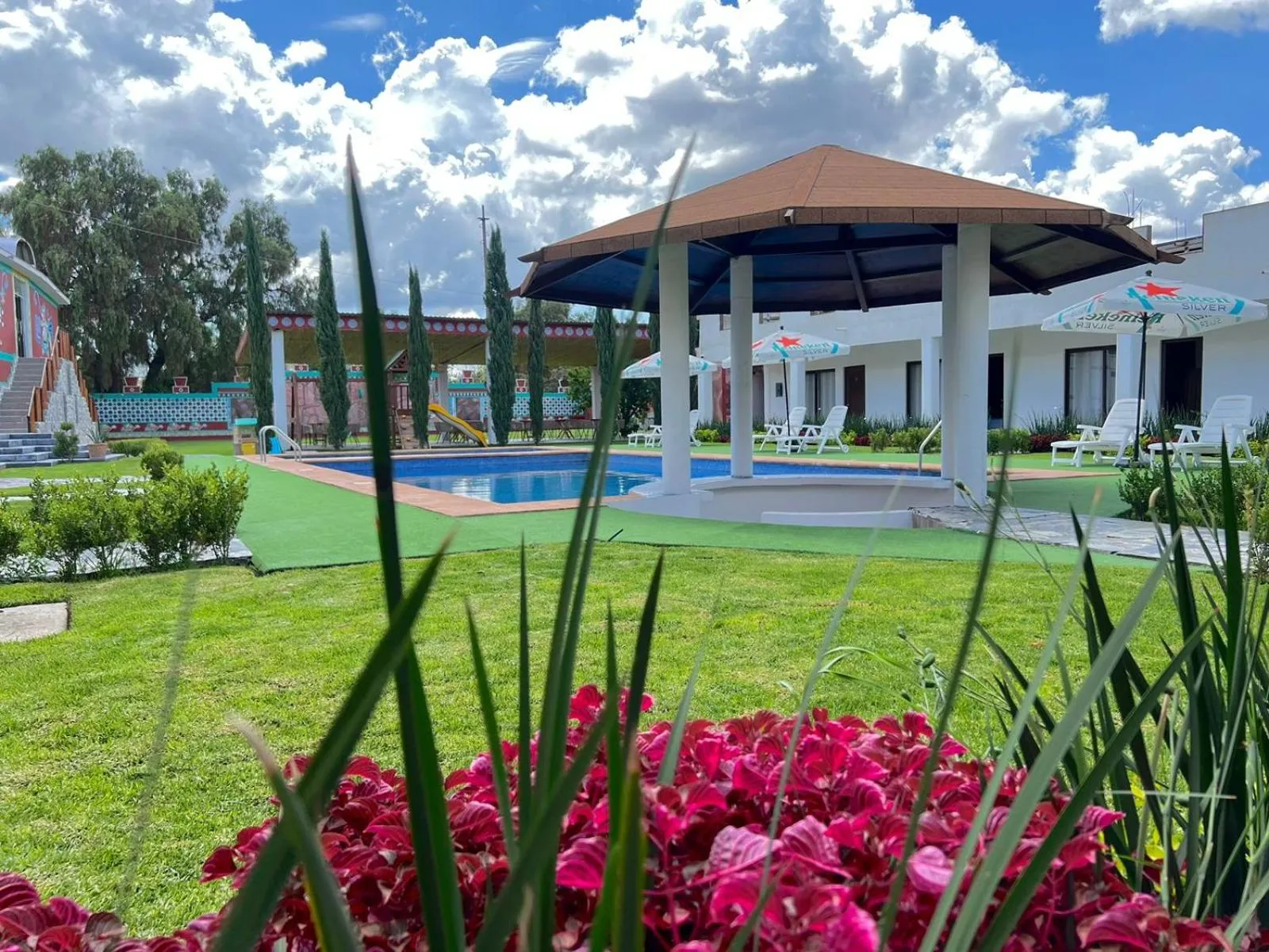 Swimming pool in Hotel El Jaguar