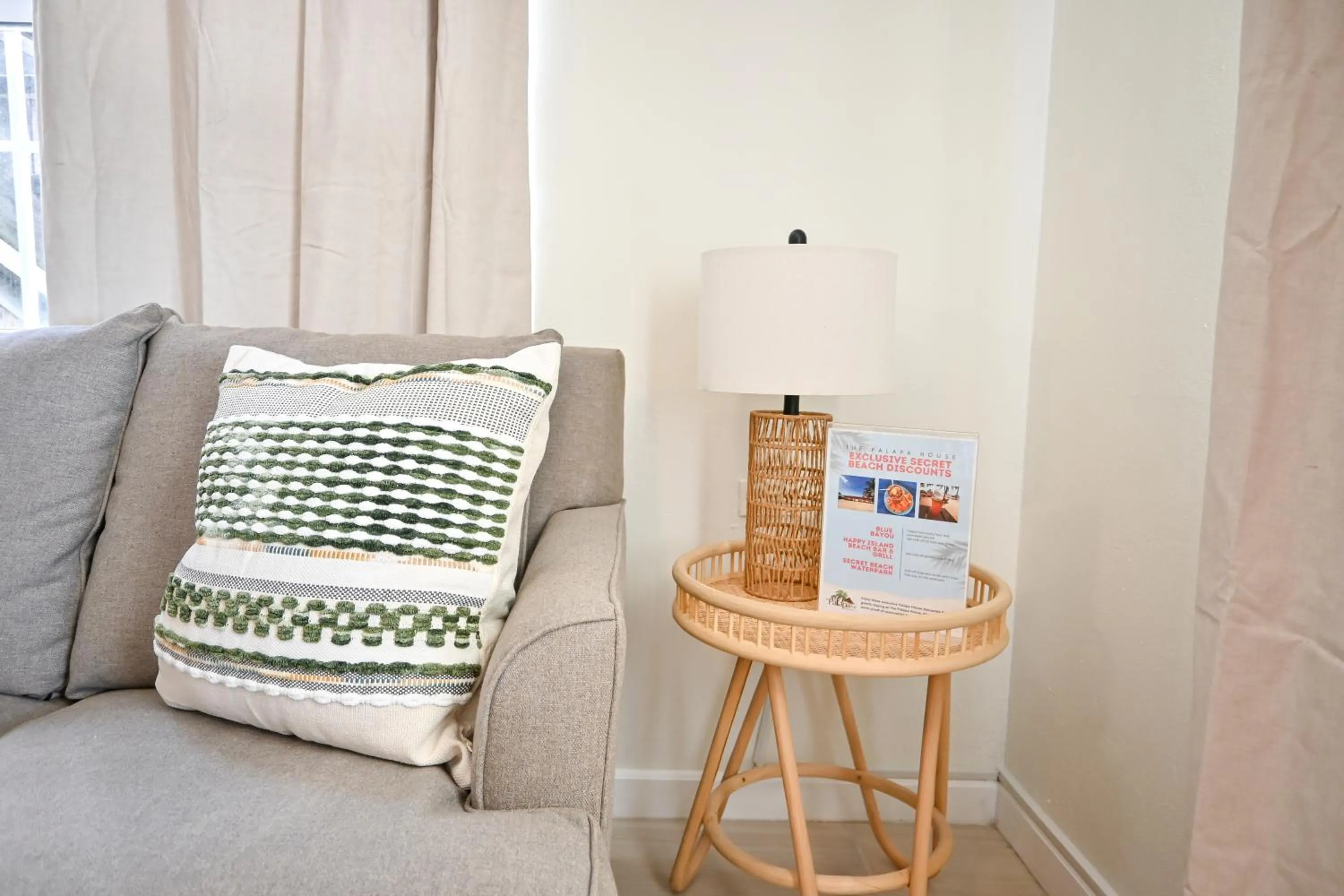 Living room in The Palapa House