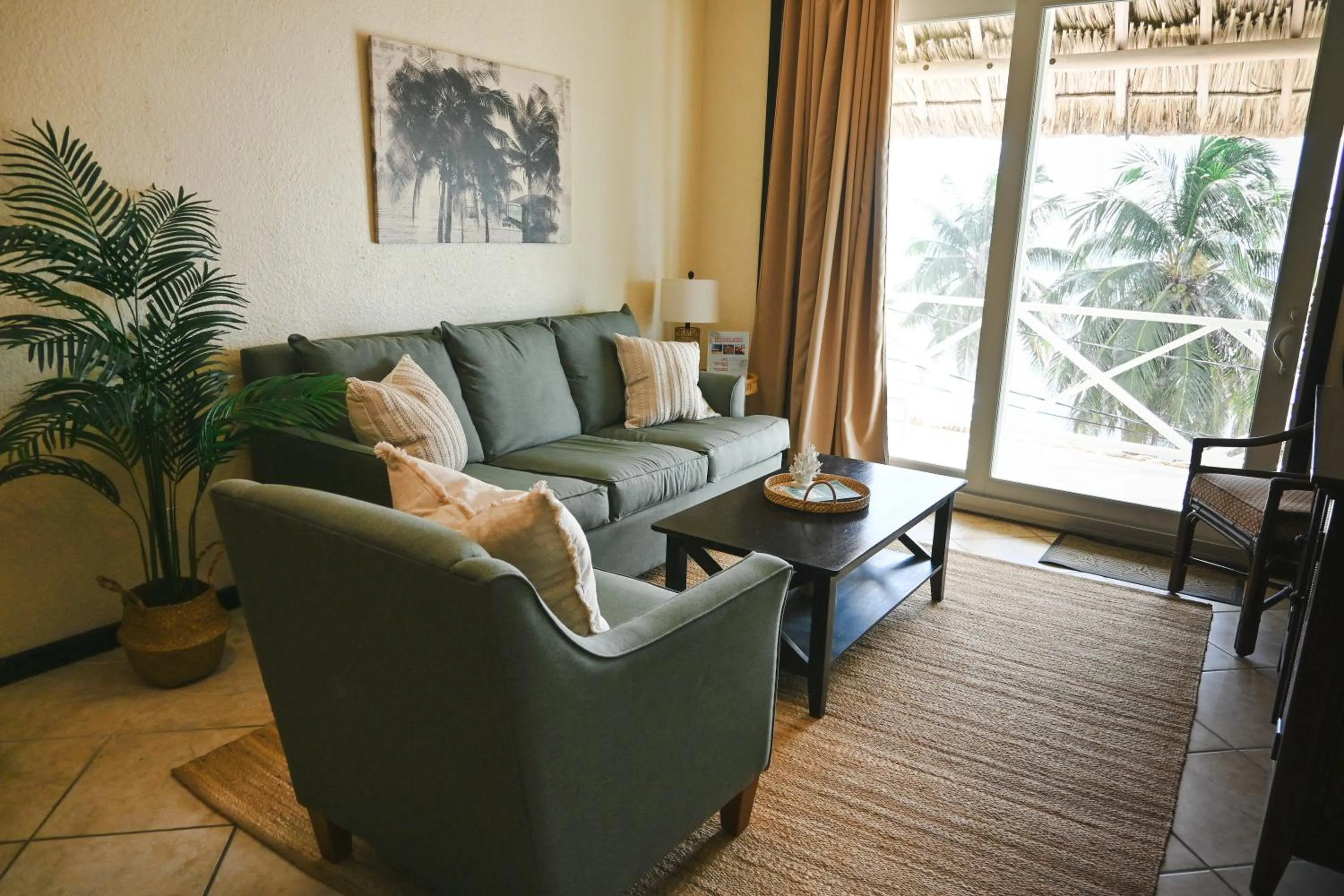 Living room in The Palapa House