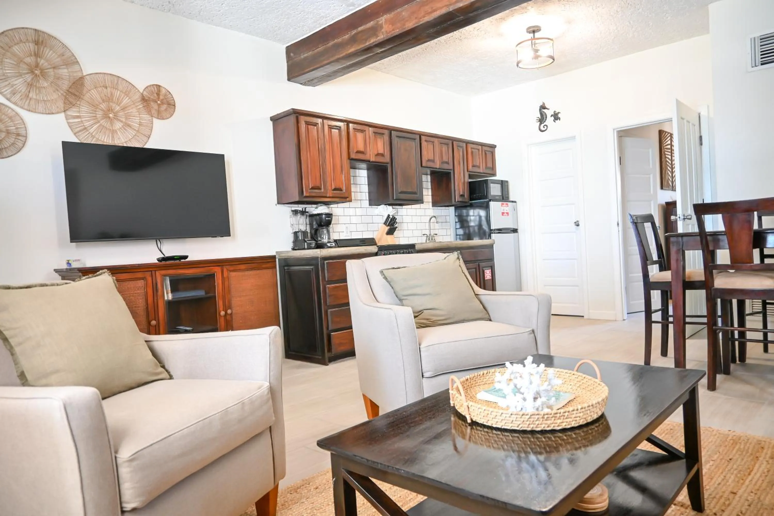 Living room in The Palapa House