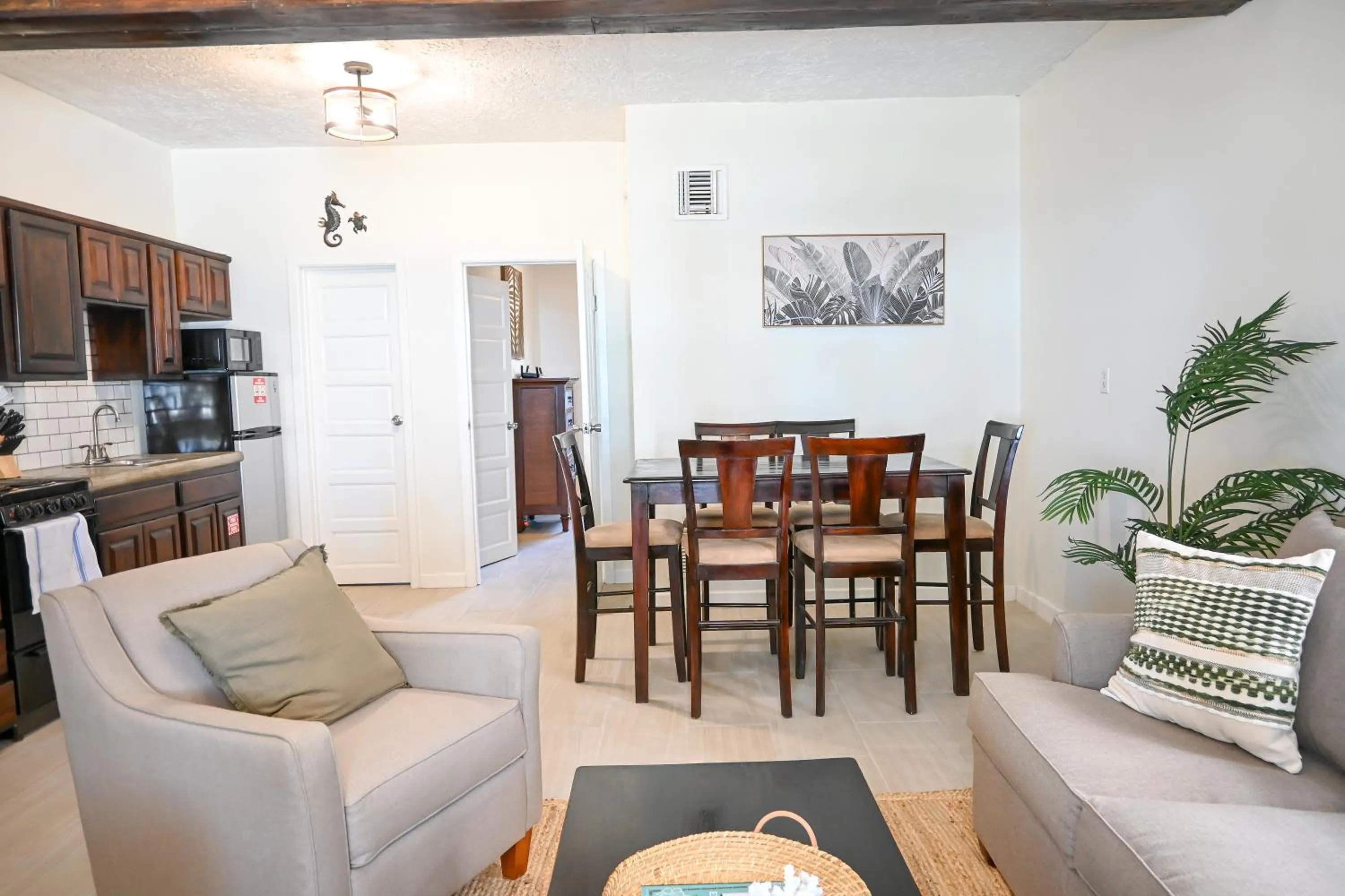 Living room in The Palapa House