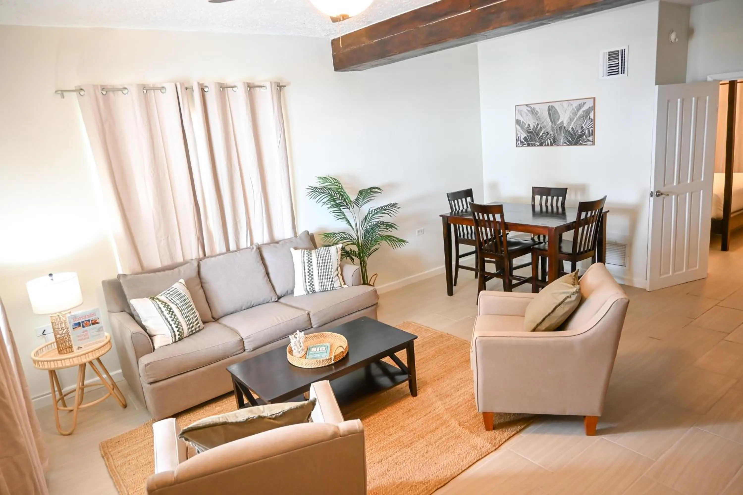 Living room in The Palapa House