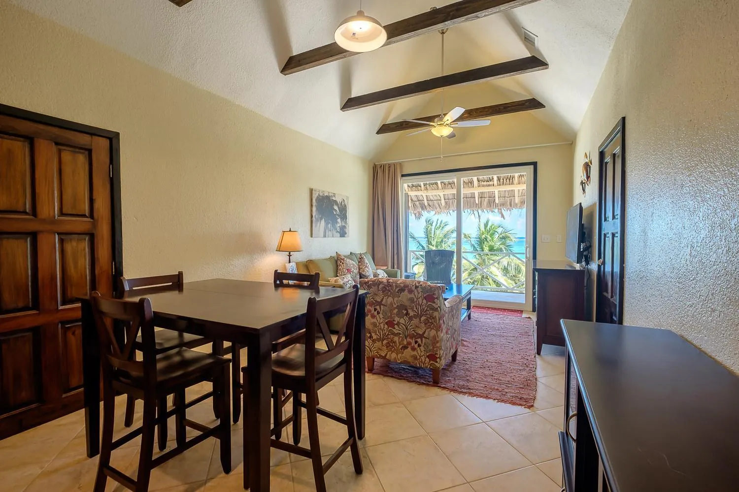 Living room in The Palapa House