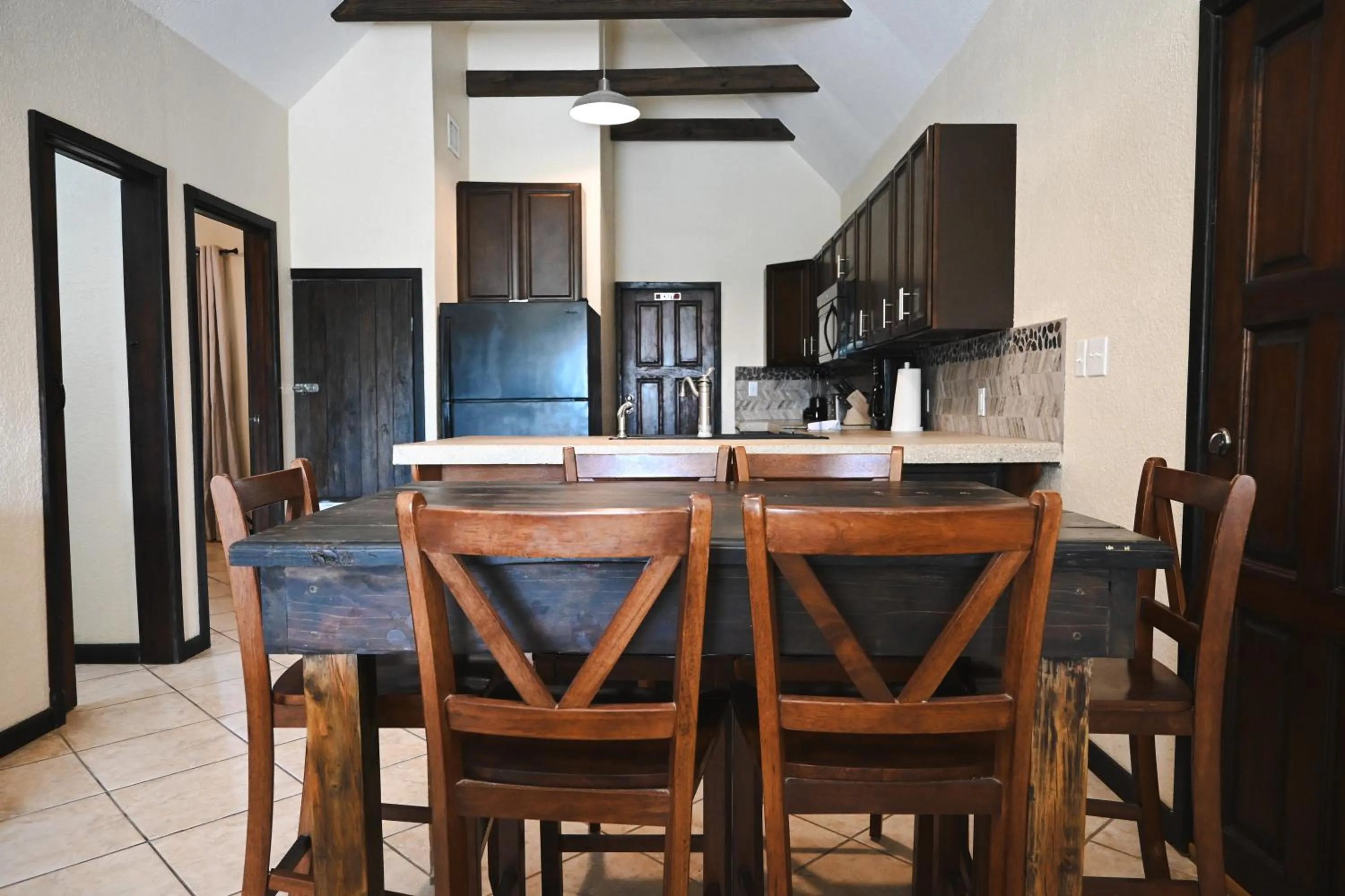 Dining area in The Palapa House