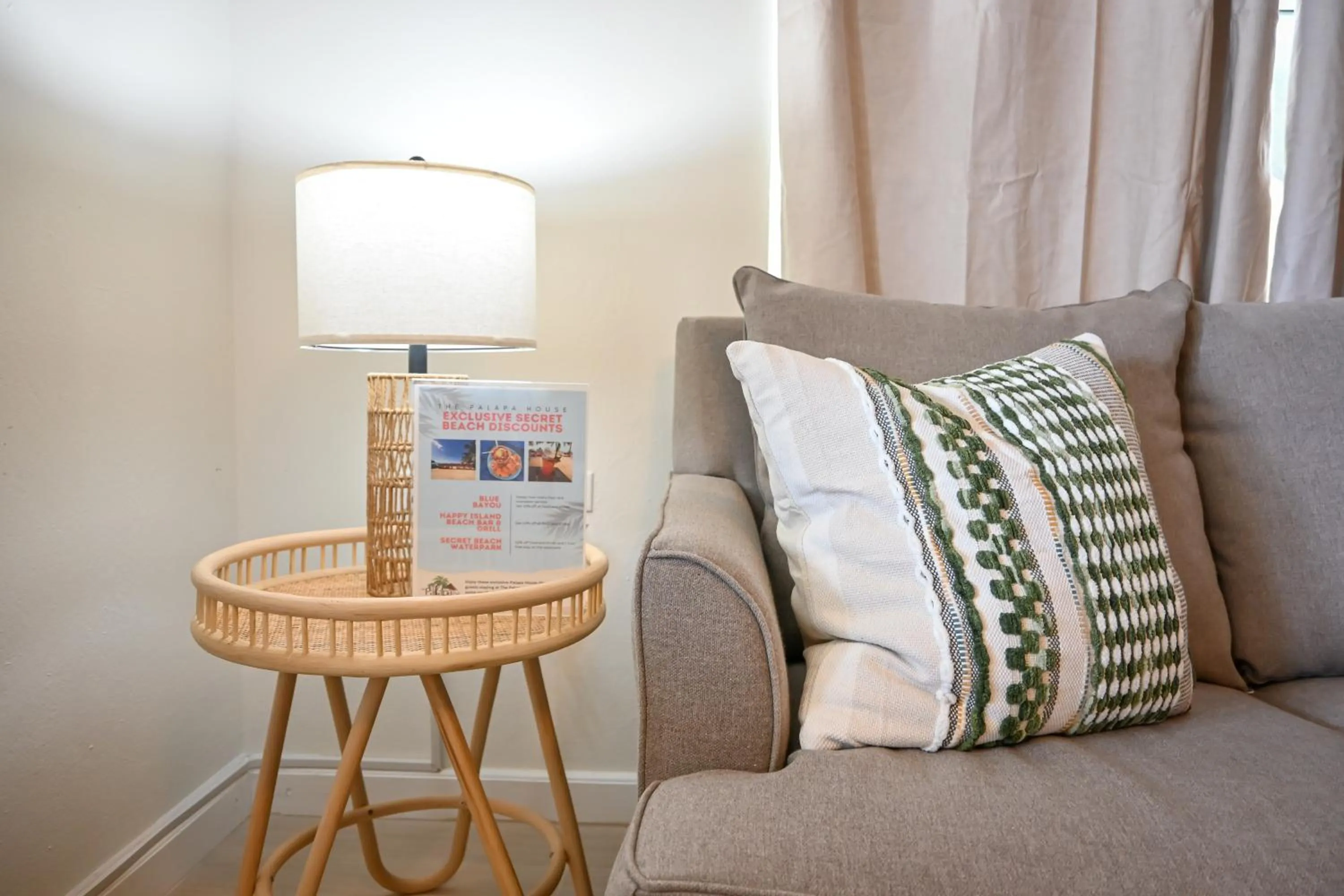 Living room in The Palapa House