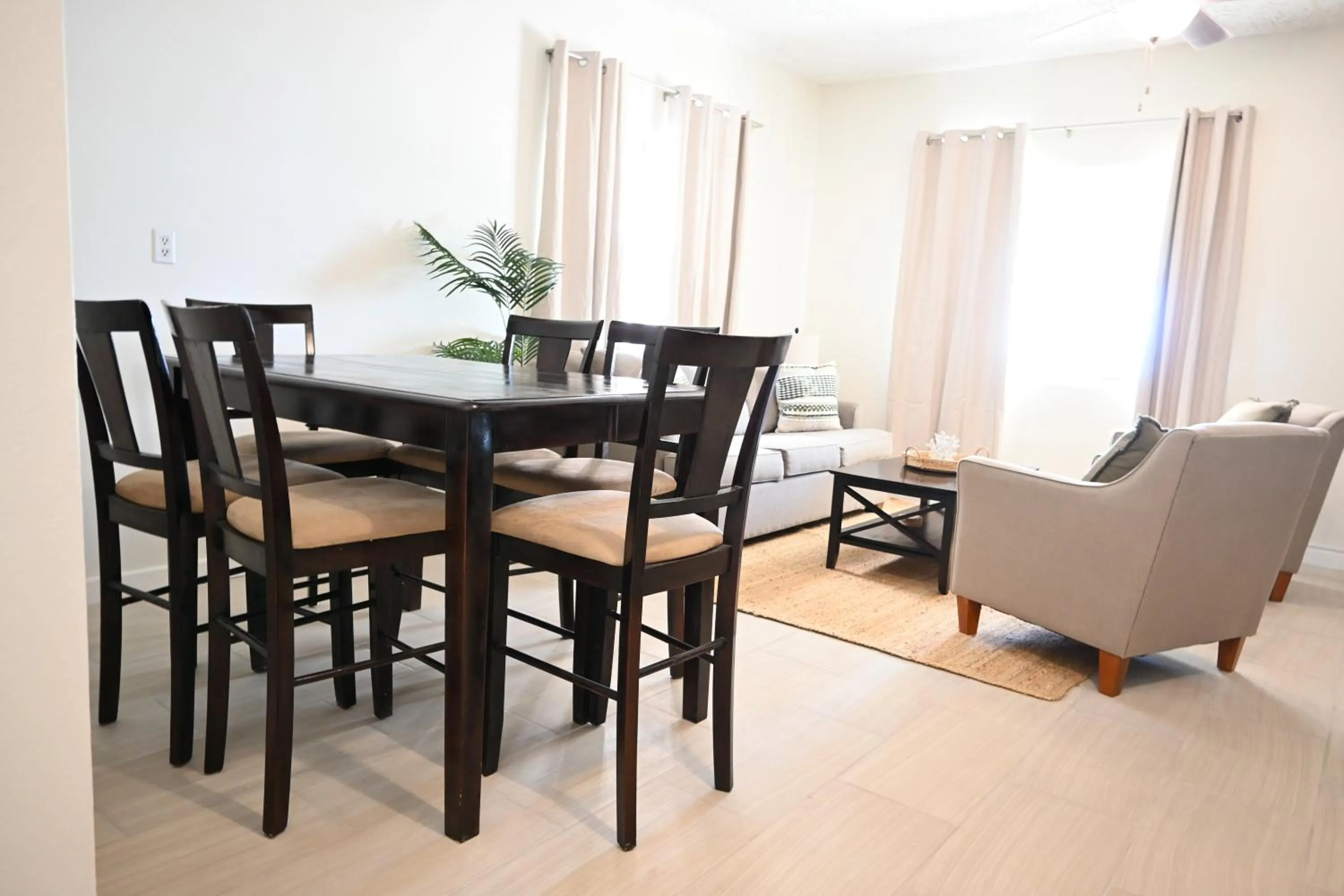 Dining area in The Palapa House