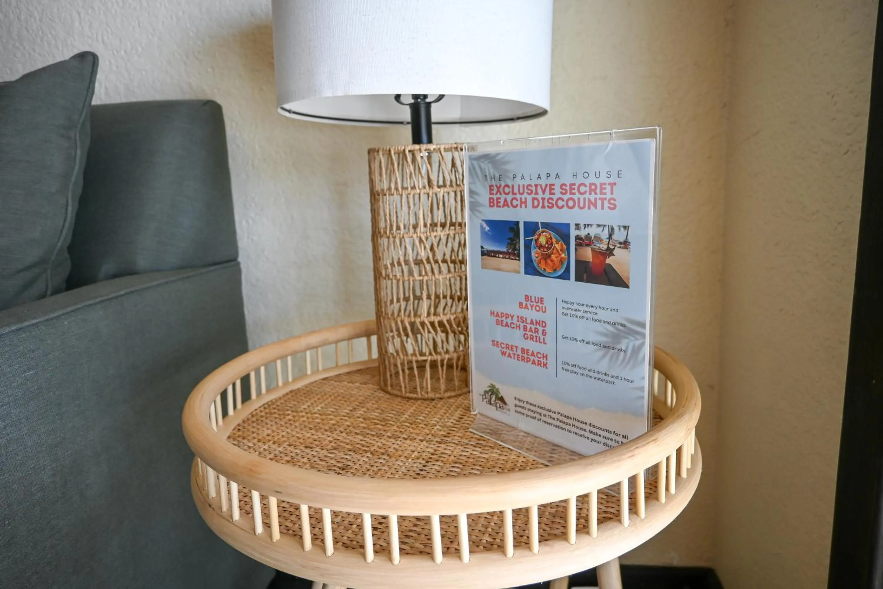 Living room in The Palapa House