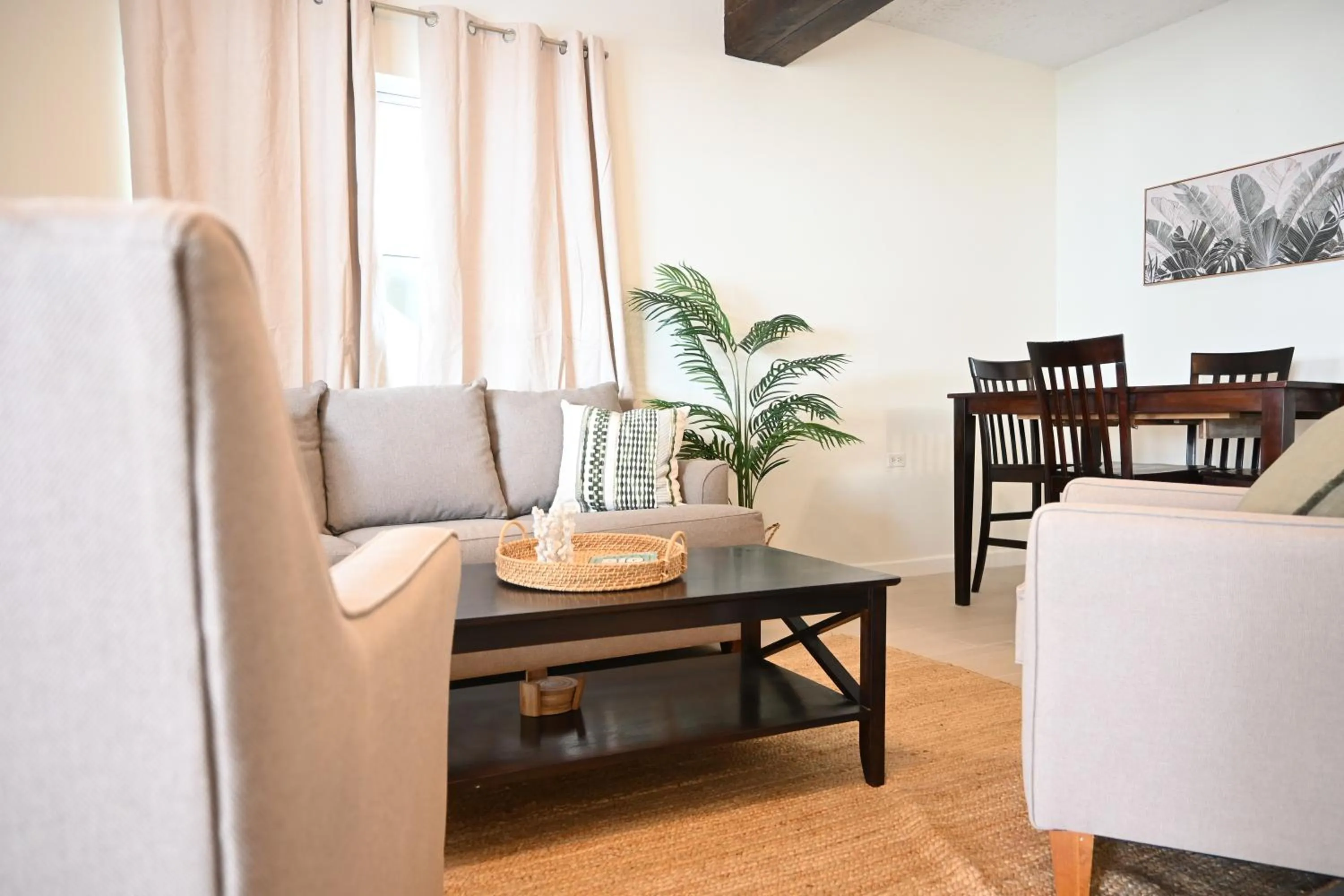 Living room in The Palapa House