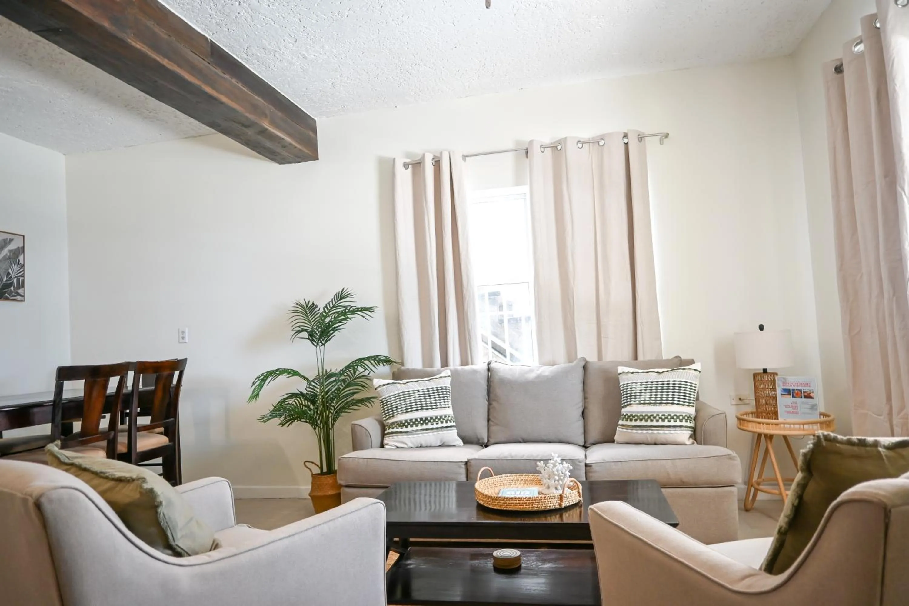 Living room in The Palapa House