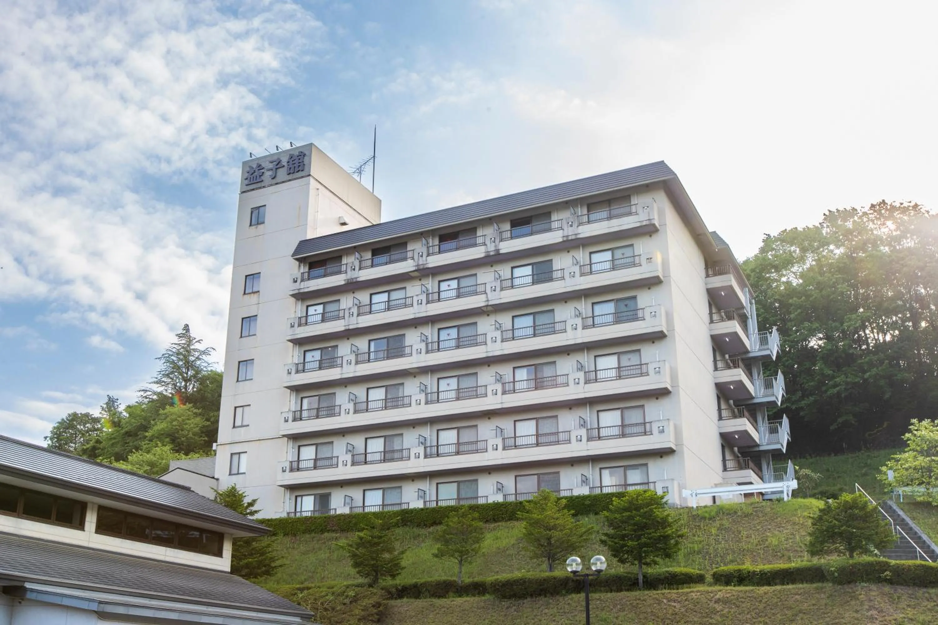 Property building in Mashikokan Satoyama Resort Hotel