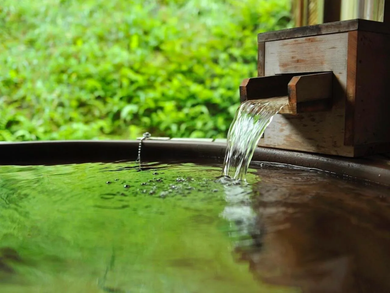 Open Air Bath in Mashikokan Satoyama Resort Hotel