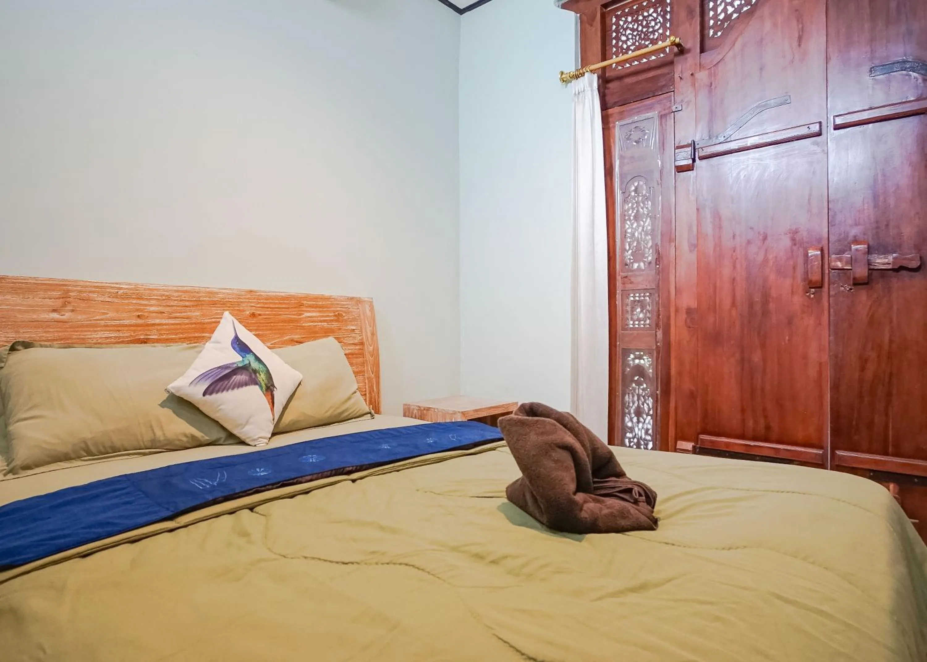 Bed in Aurora House Ubud