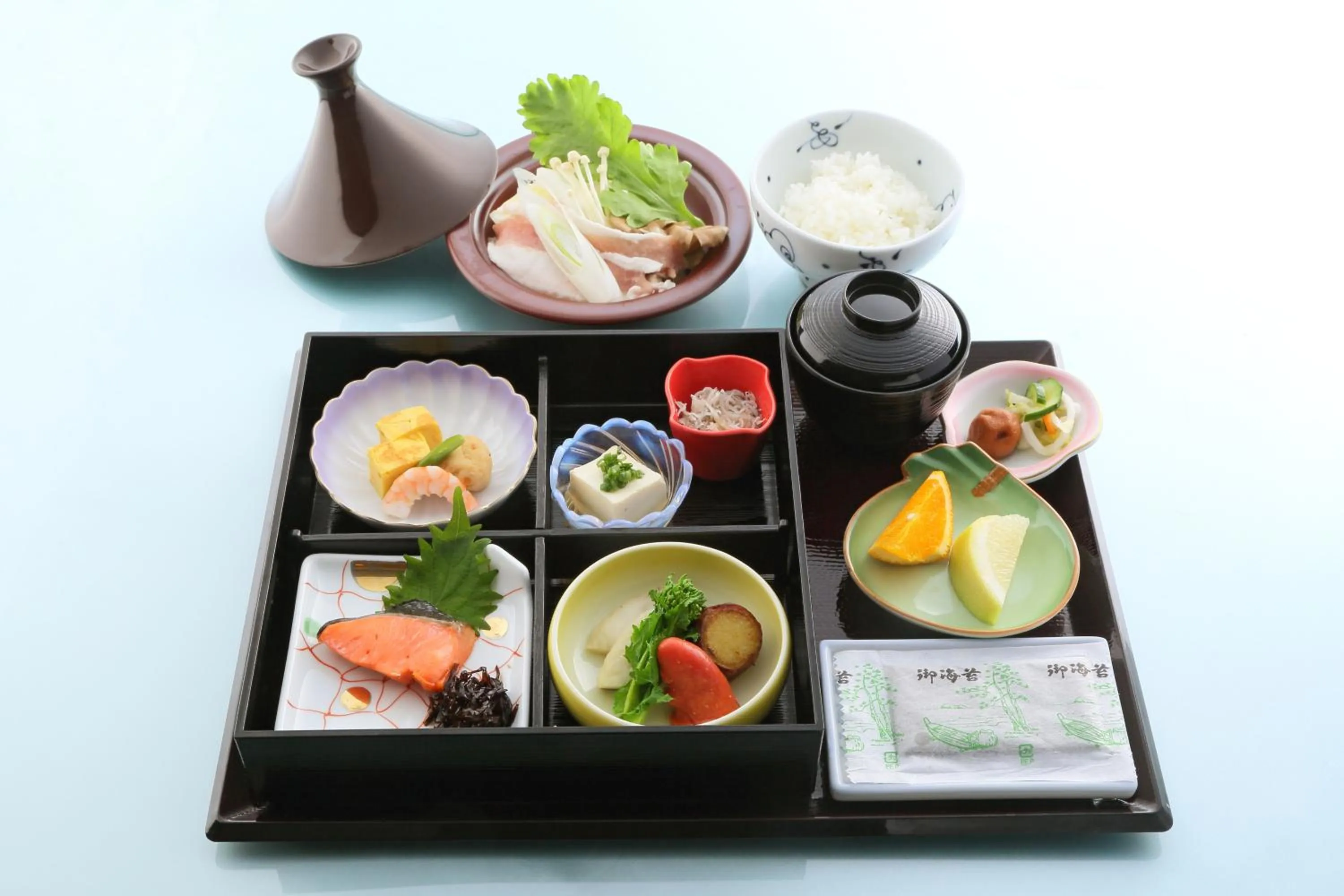 Asian breakfast in Viale Osaka