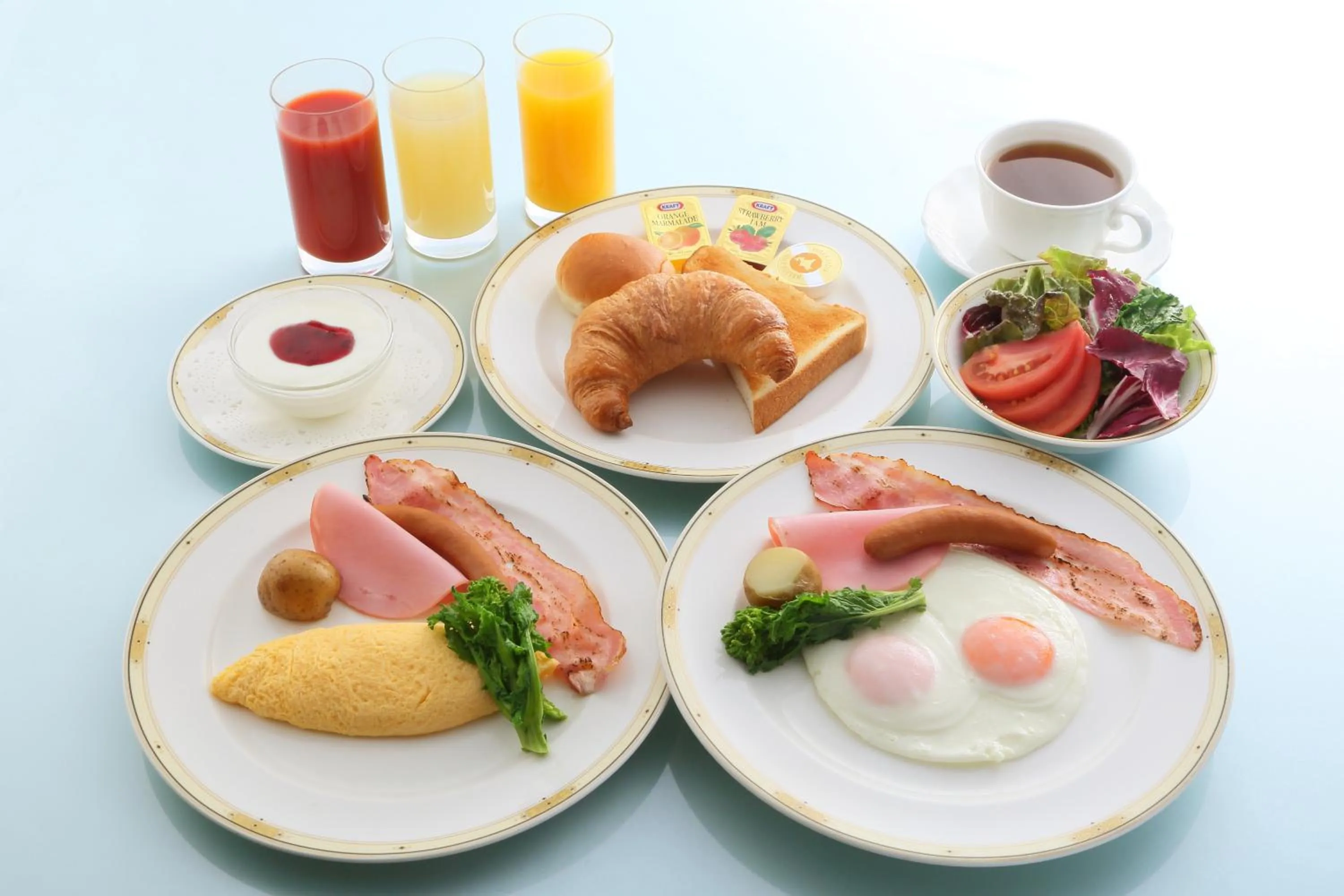 American breakfast, Breakfast in Viale Osaka