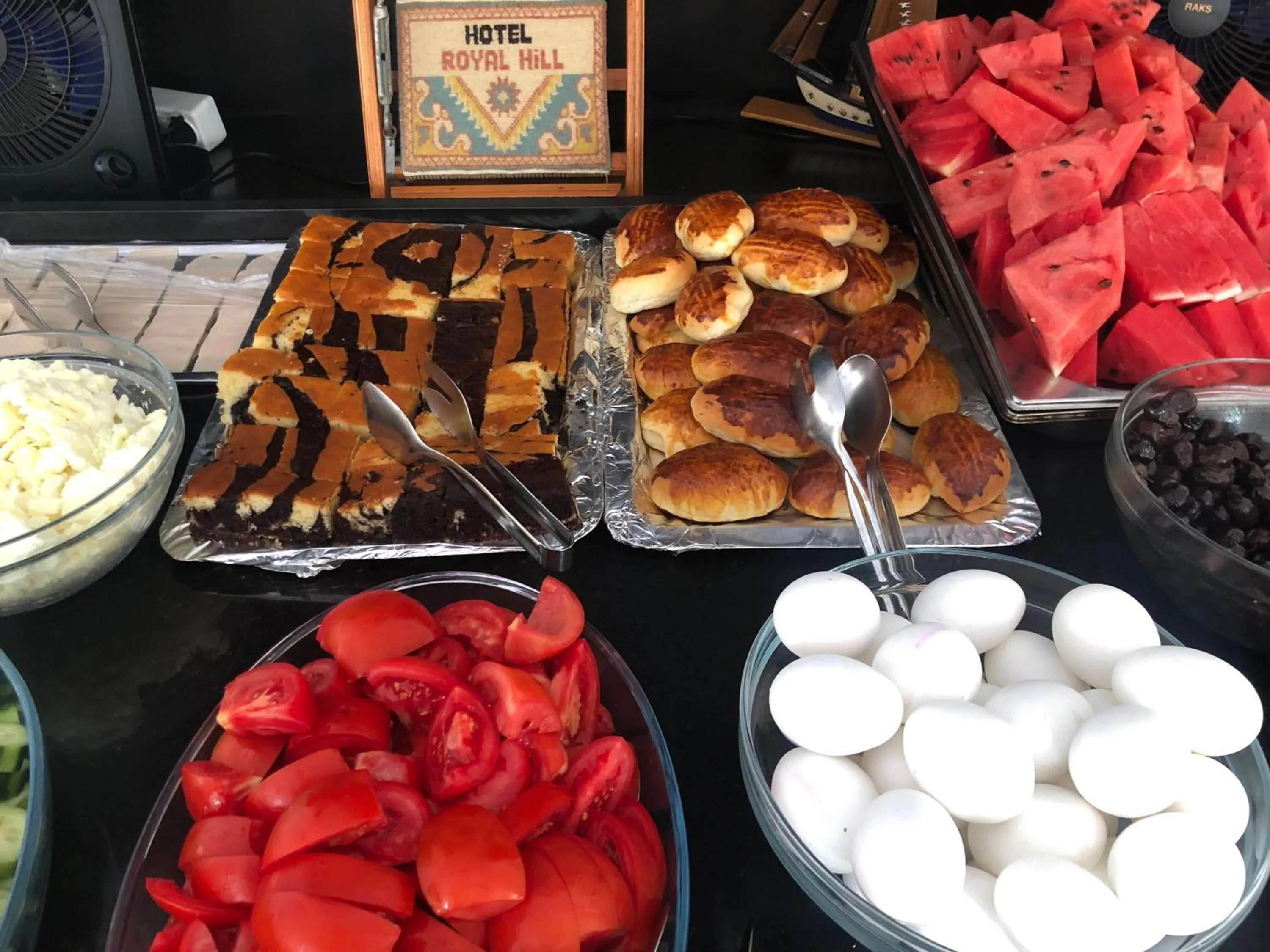 Buffet breakfast in Hotel Royal Hill