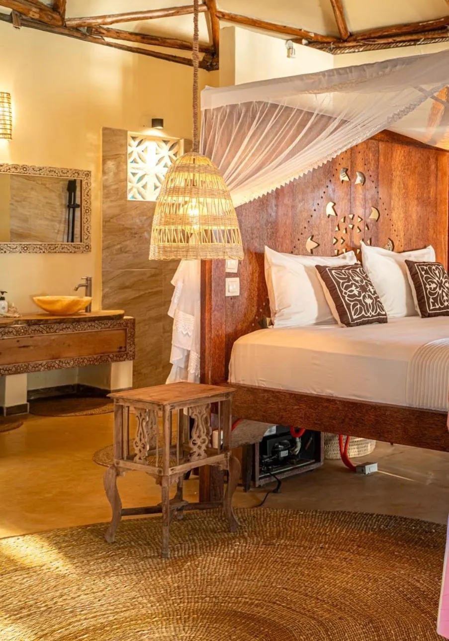 Bed in Marafiki Bungalows