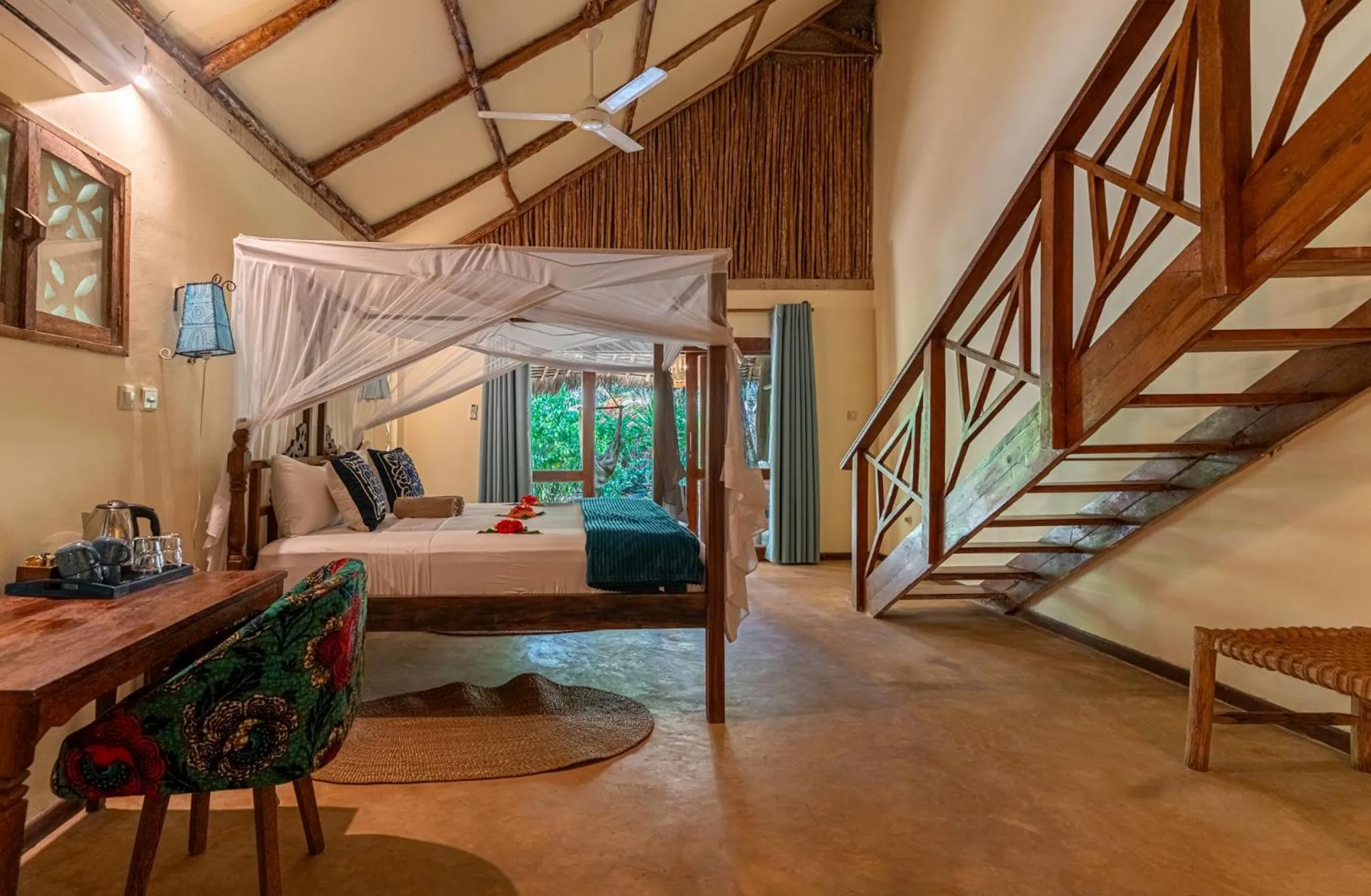 Bed in Marafiki Bungalows