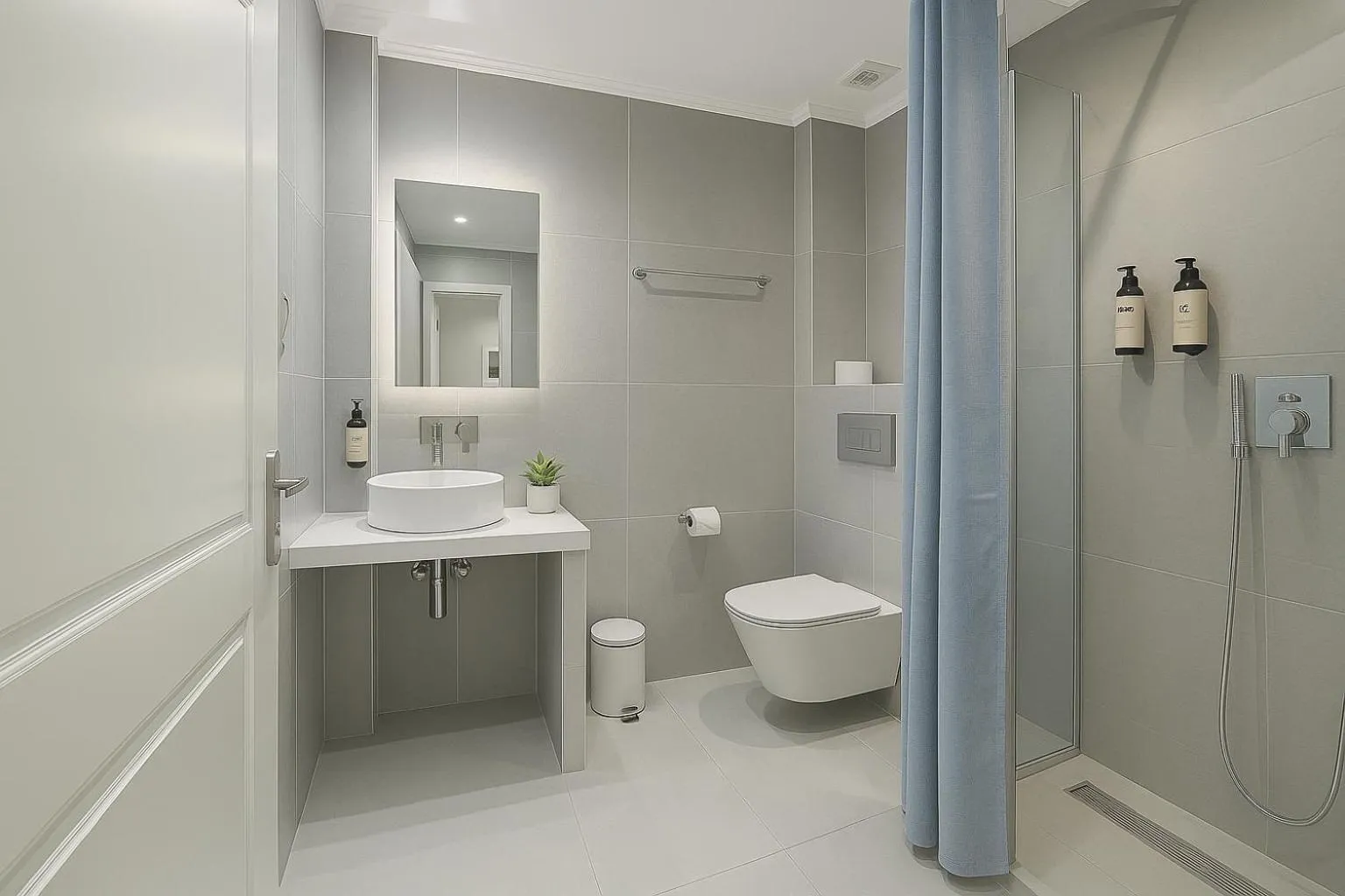 Shower in Samel Hotel