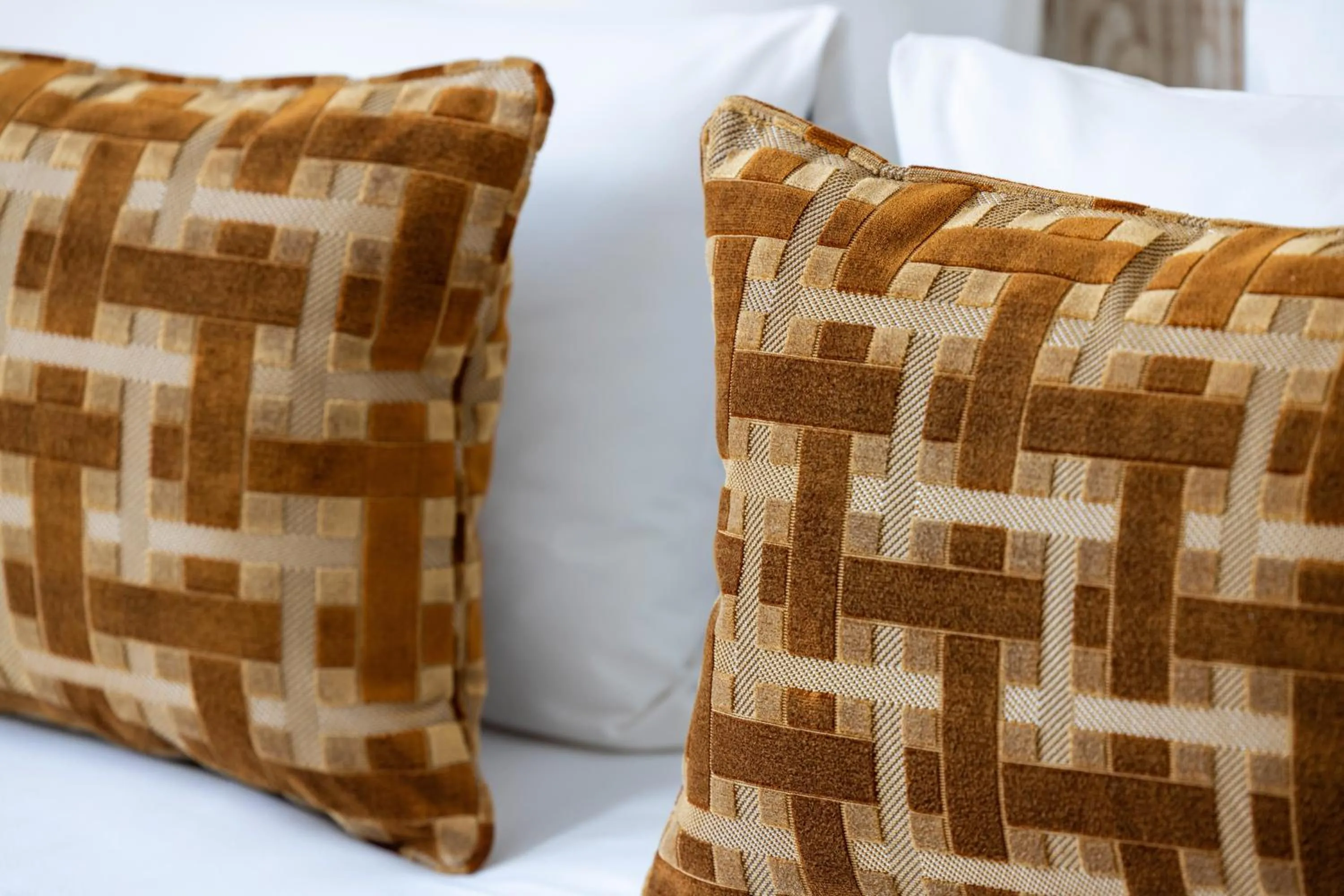 Decorative detail, Bed in Hotel des Carmes by Malone