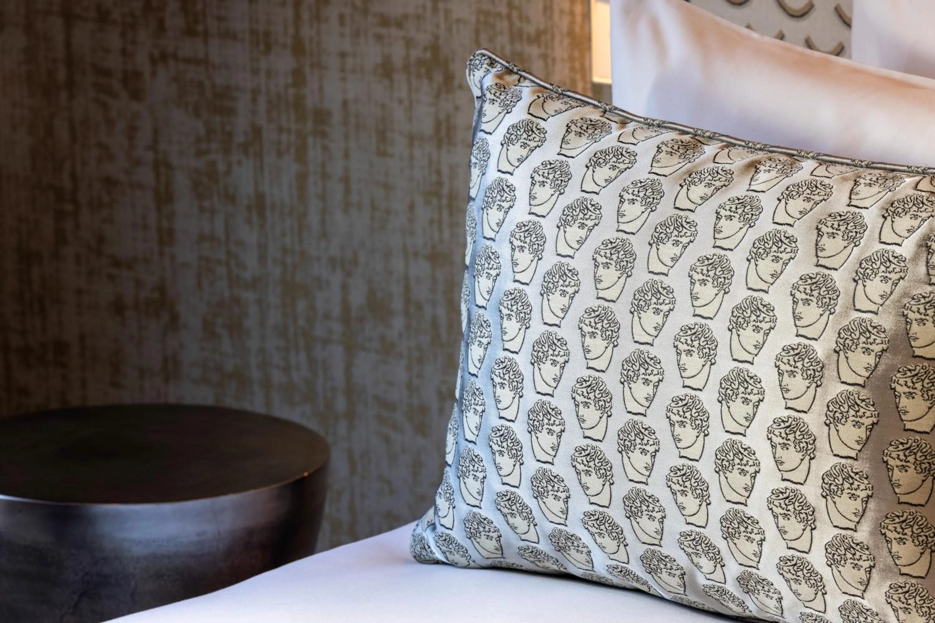 Decorative detail, Bed in Hotel des Carmes by Malone