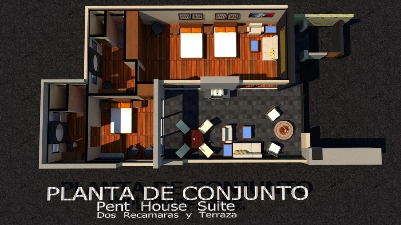 Floor plan in Entre Viñedos by Hotel Boutique Valle de Guadalupe