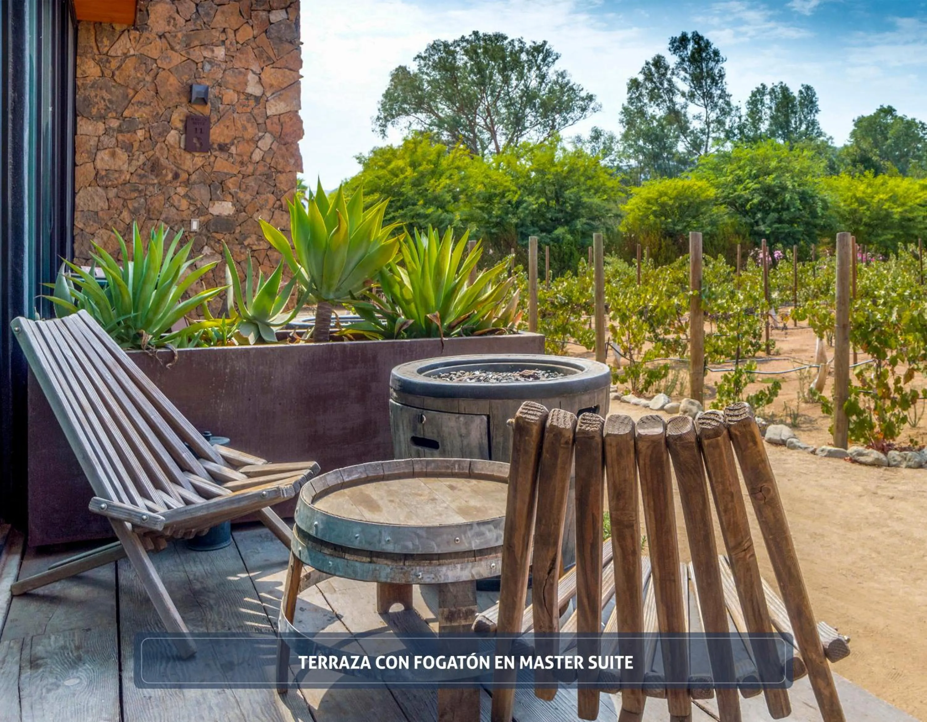 Balcony/Terrace in Entre Viñedos by Hotel Boutique Valle de Guadalupe