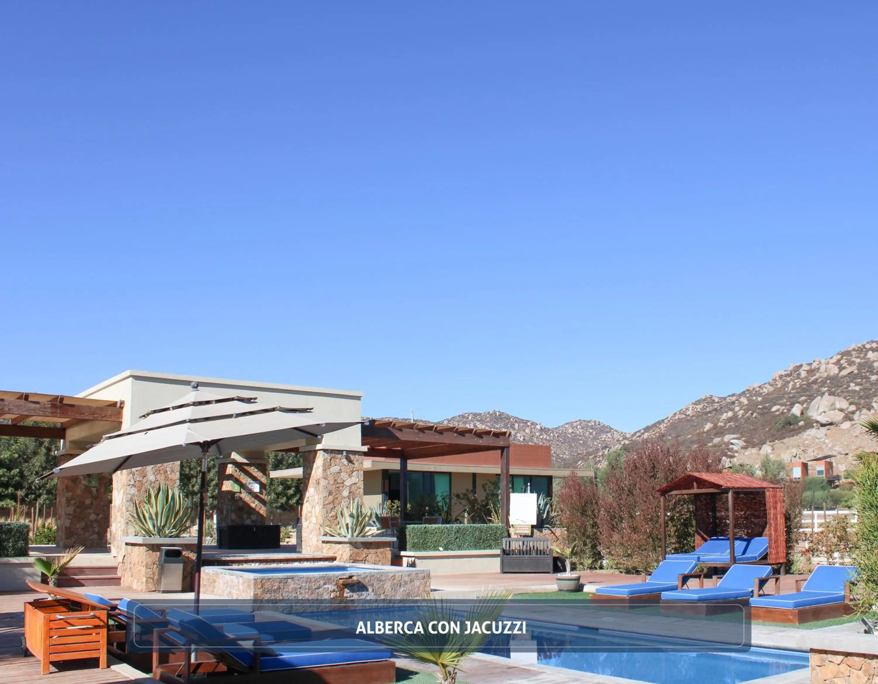 Swimming pool in Entre Viñedos by Hotel Boutique Valle de Guadalupe