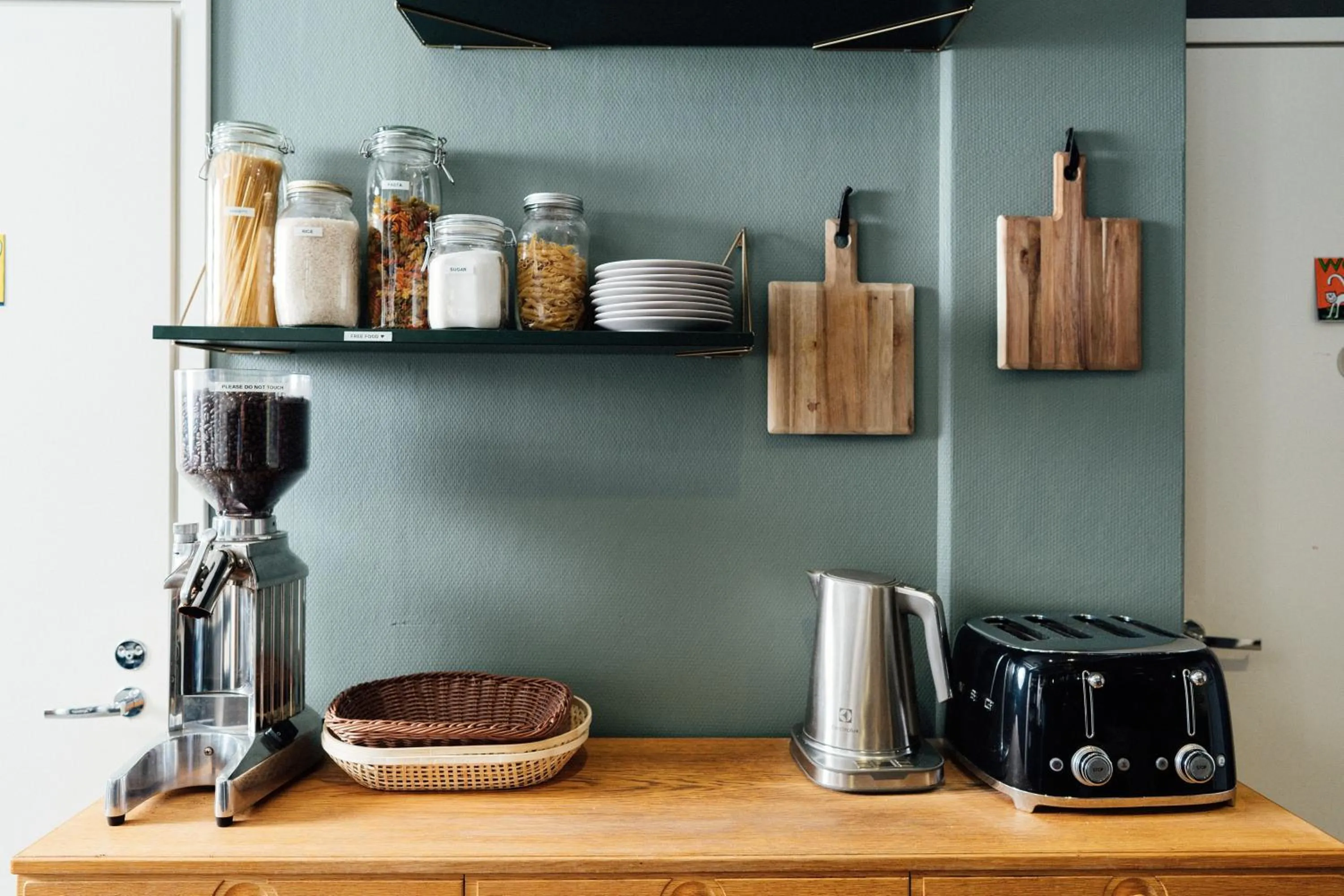 kitchen in The Yard Hostel