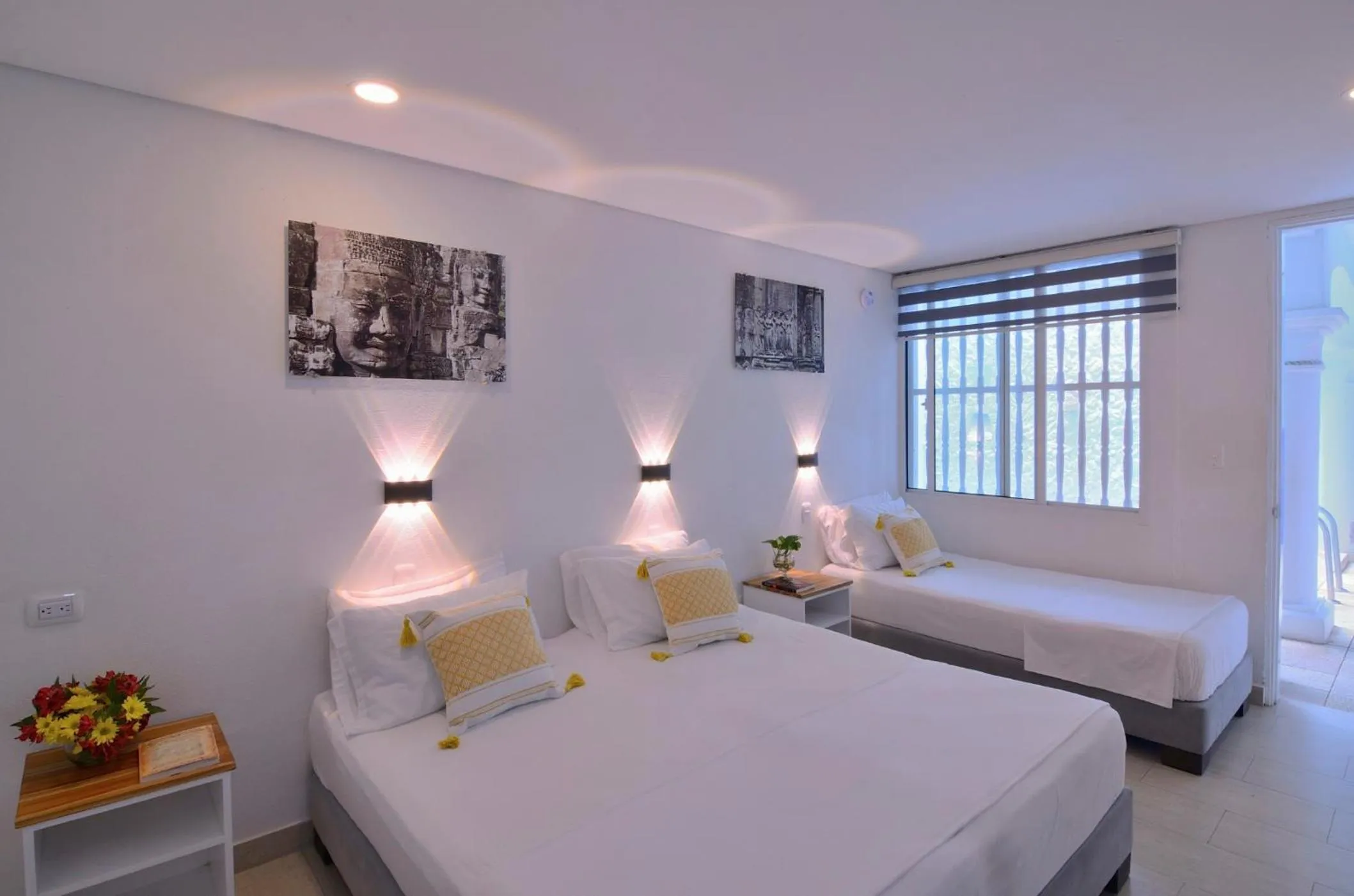 Bed in Hotel Casa Cytia